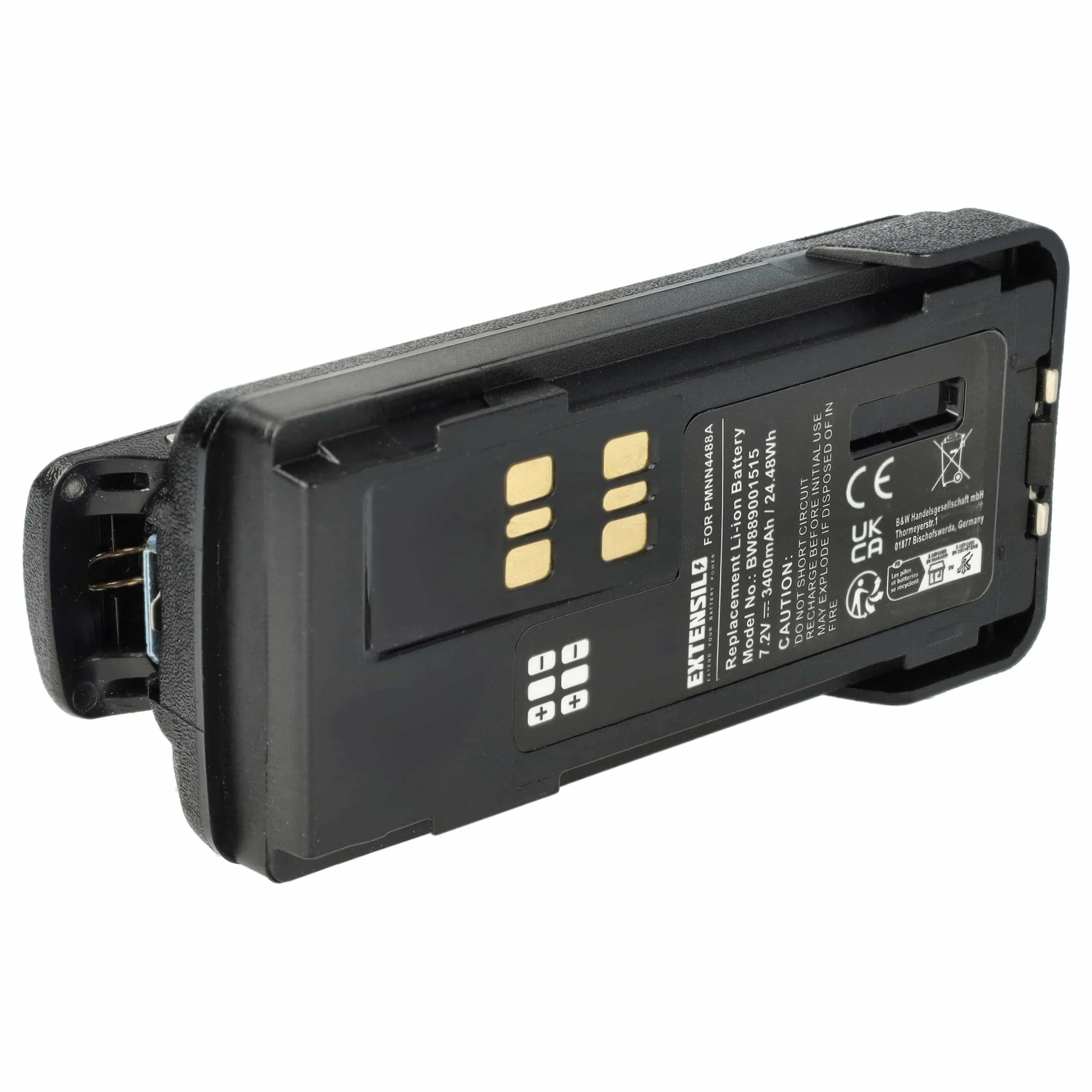 Batterie remplace Motorola PMNN441, PMNN4415 pour radio talkie-walkie Motorola- 3400mAh 7,2V Li-ion