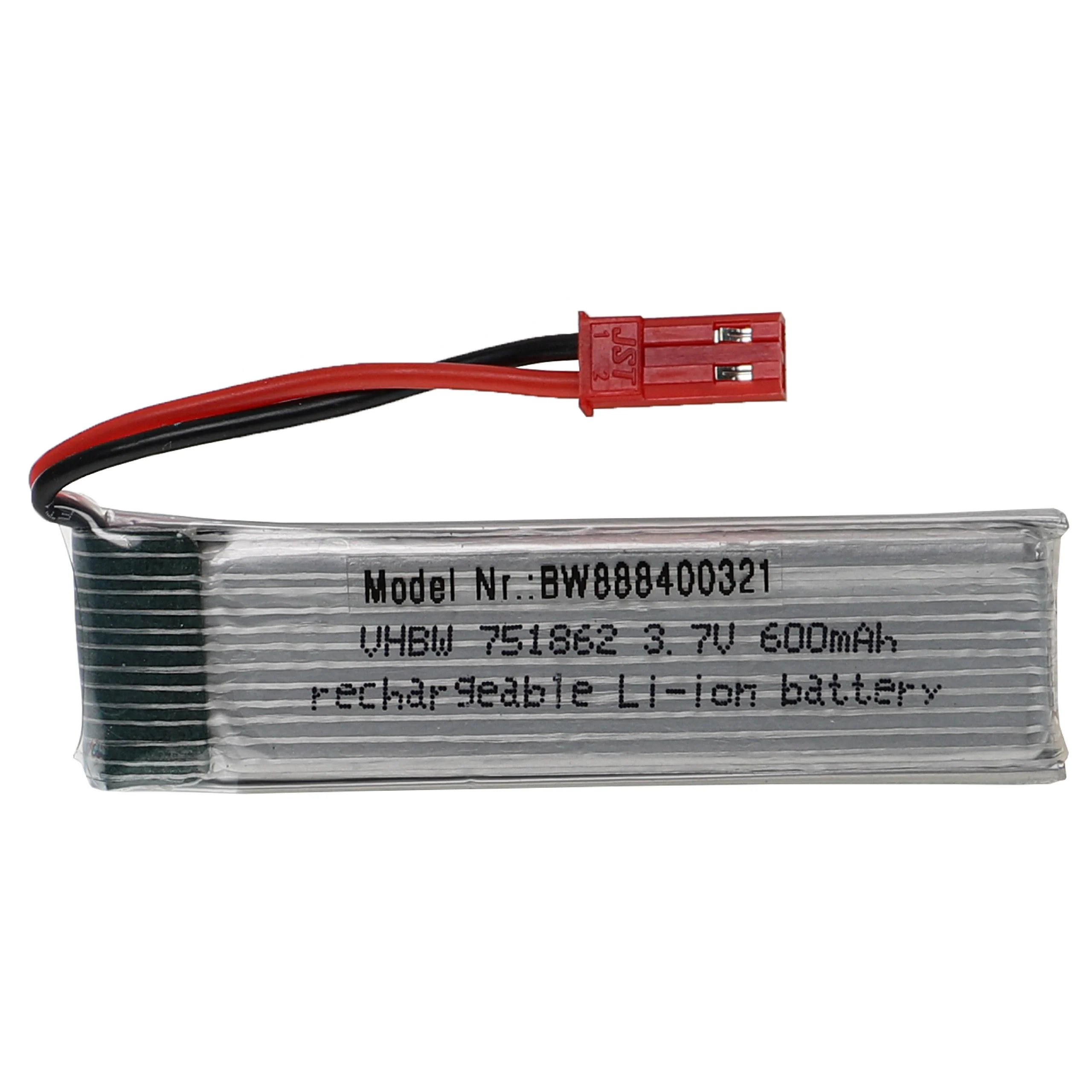 Batterie modèle radio-télécommandé - 600mAh 3,7V Li-polymère, BEC