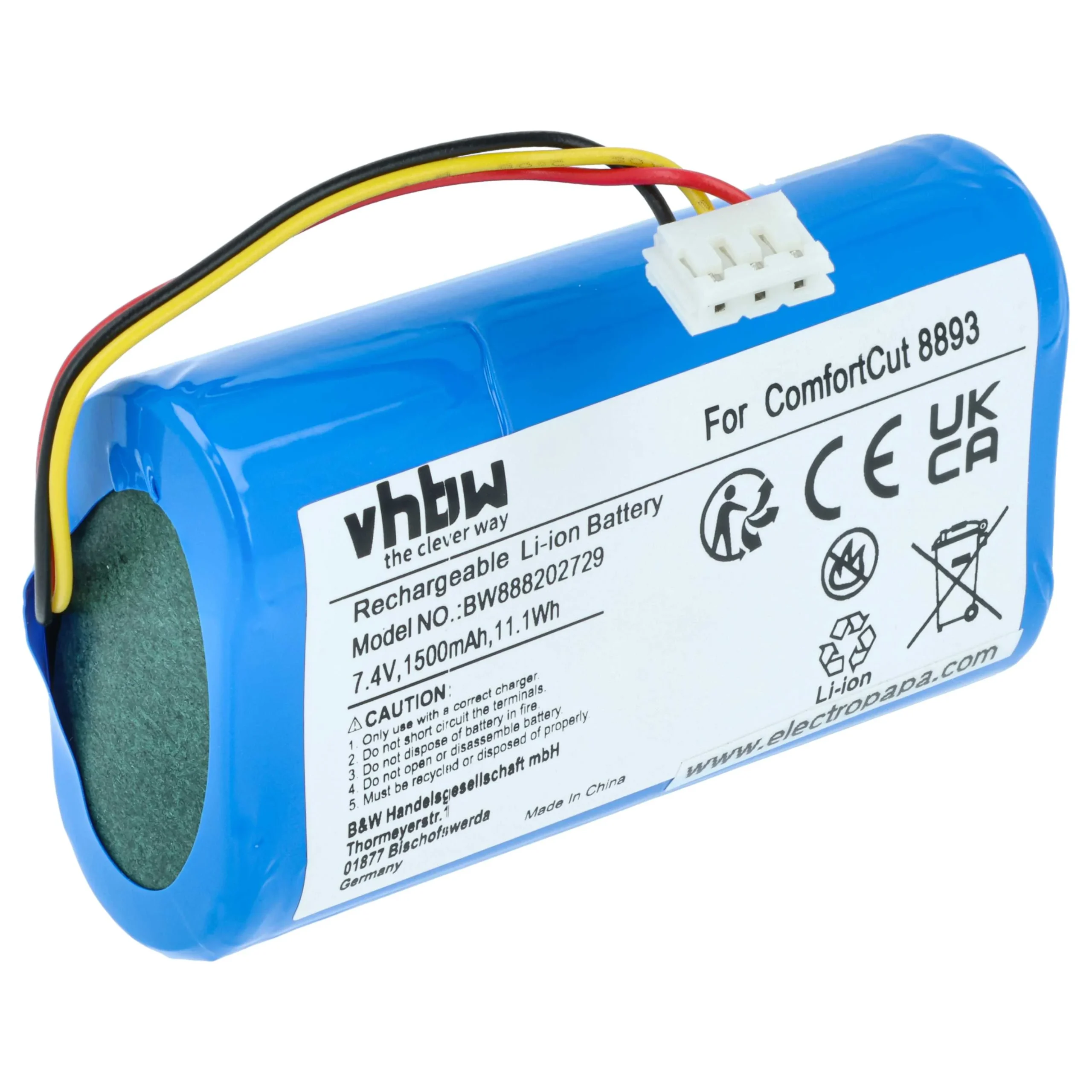 Batterie remplace Gardena 08894-00 outil électrique Gardena - 1500mAh 7,4V Li-ion