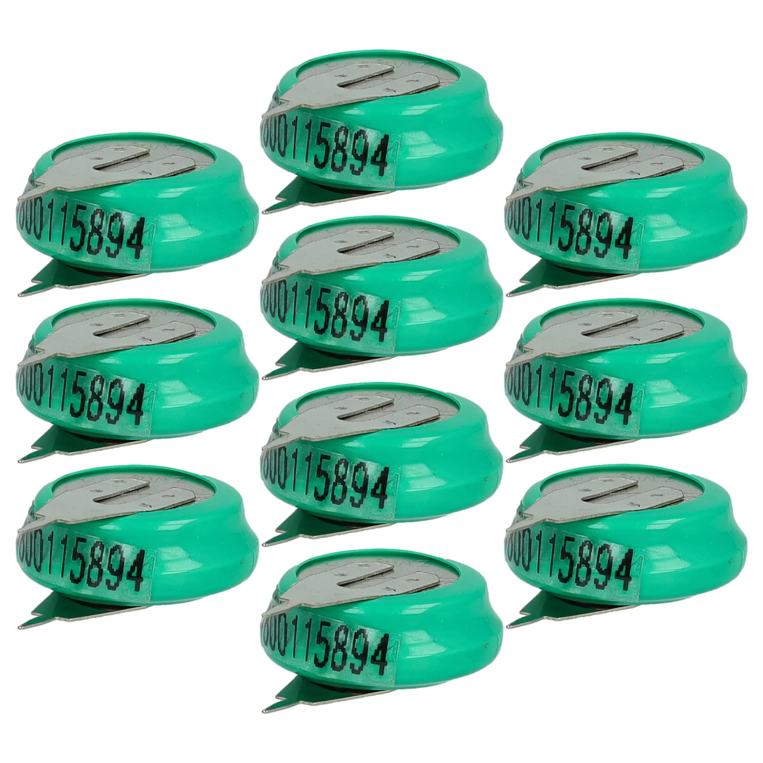10x Piles bouton de type 1/V80H pour le modélisme et autres - 80mAh 1,2V NiMH