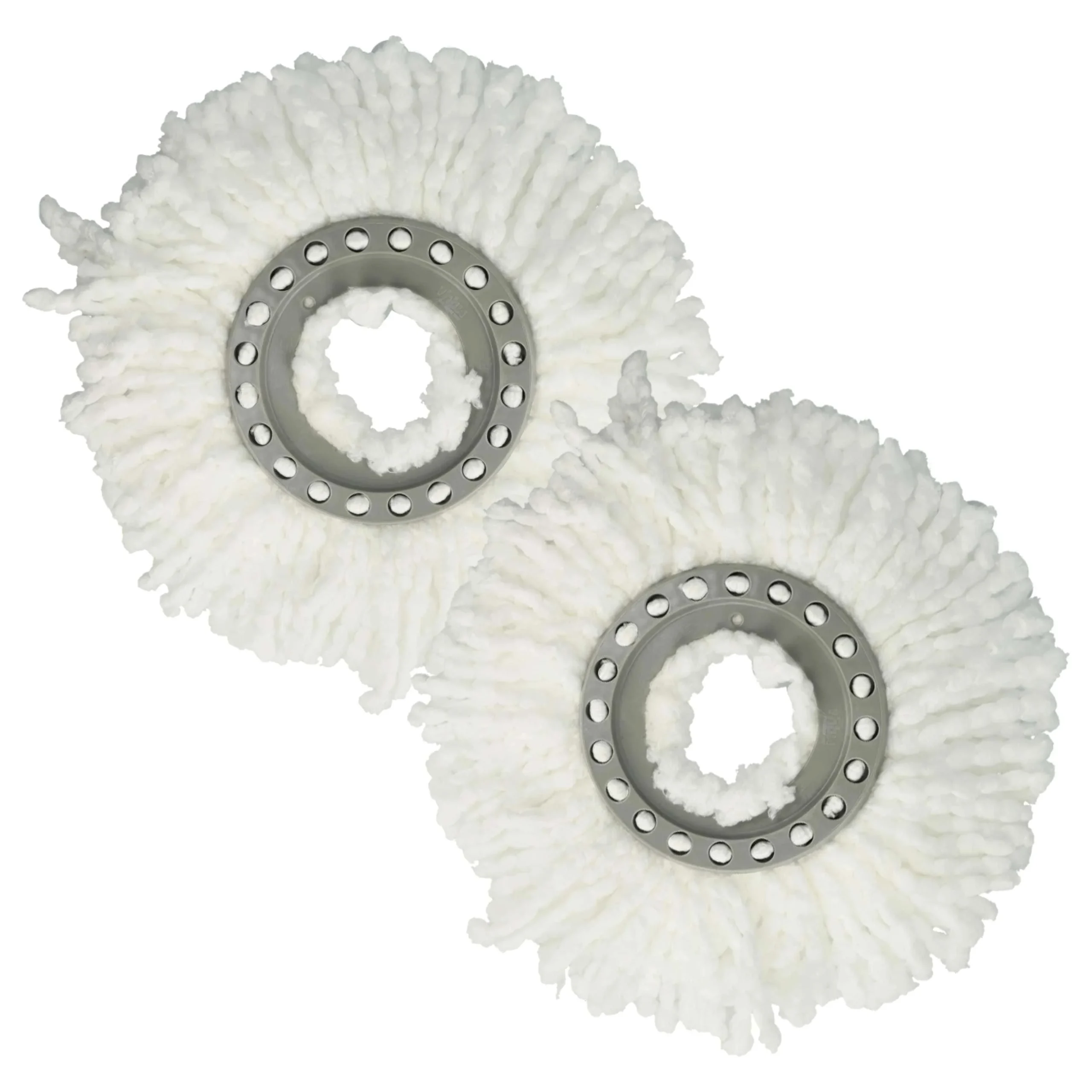 2x Lingette remplace Leifheit 52094 pour balais serpillère Leifheit - microfibre, blanc