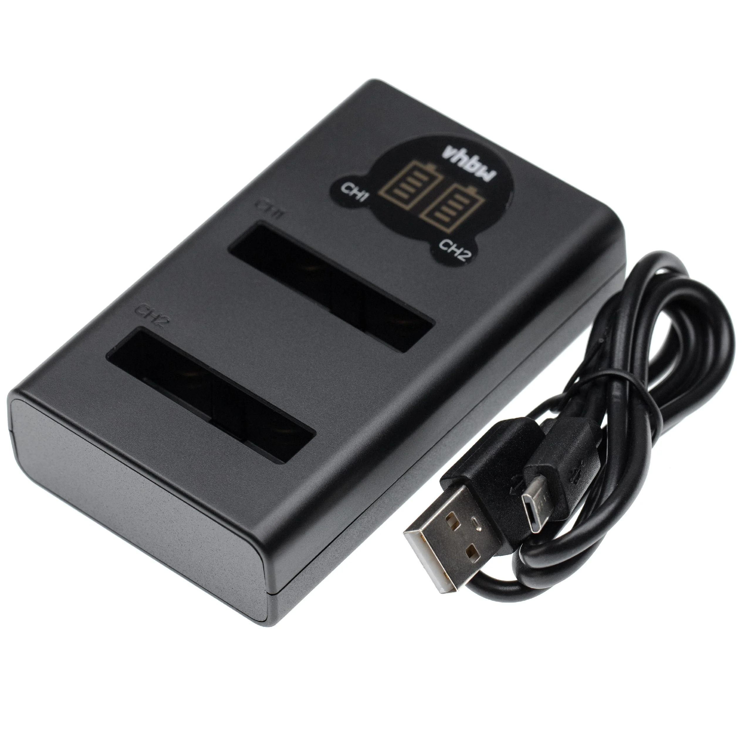 Chargeur Micro-USB + USB-C + câble Micro-USB pour appareil photo Nikon, Klicktel Coolpix - 0,7 A, 4,2 V