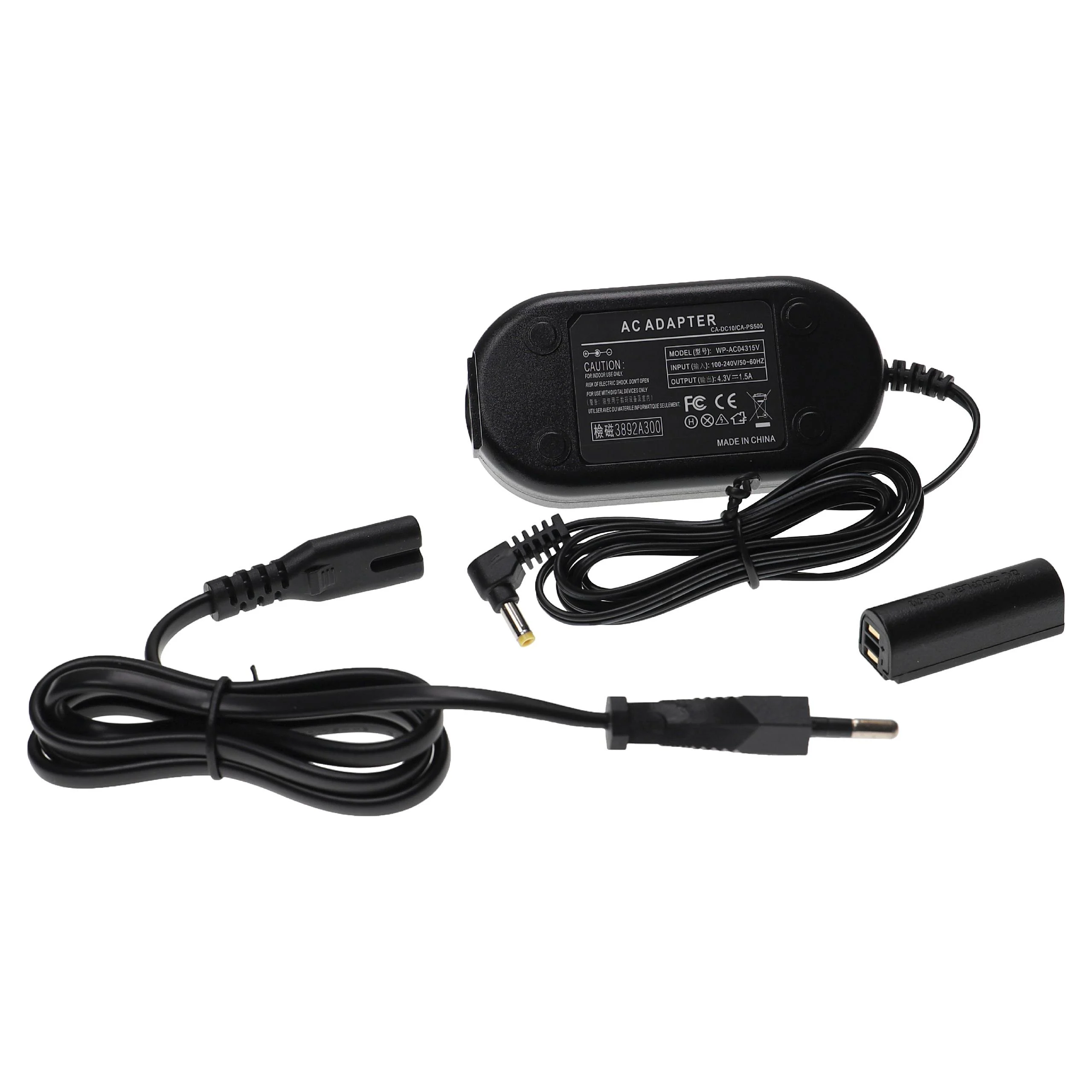 Bloc secteur remplace Canon ACK-DC70 pour caméra Canon + coupleur DC comme Canon