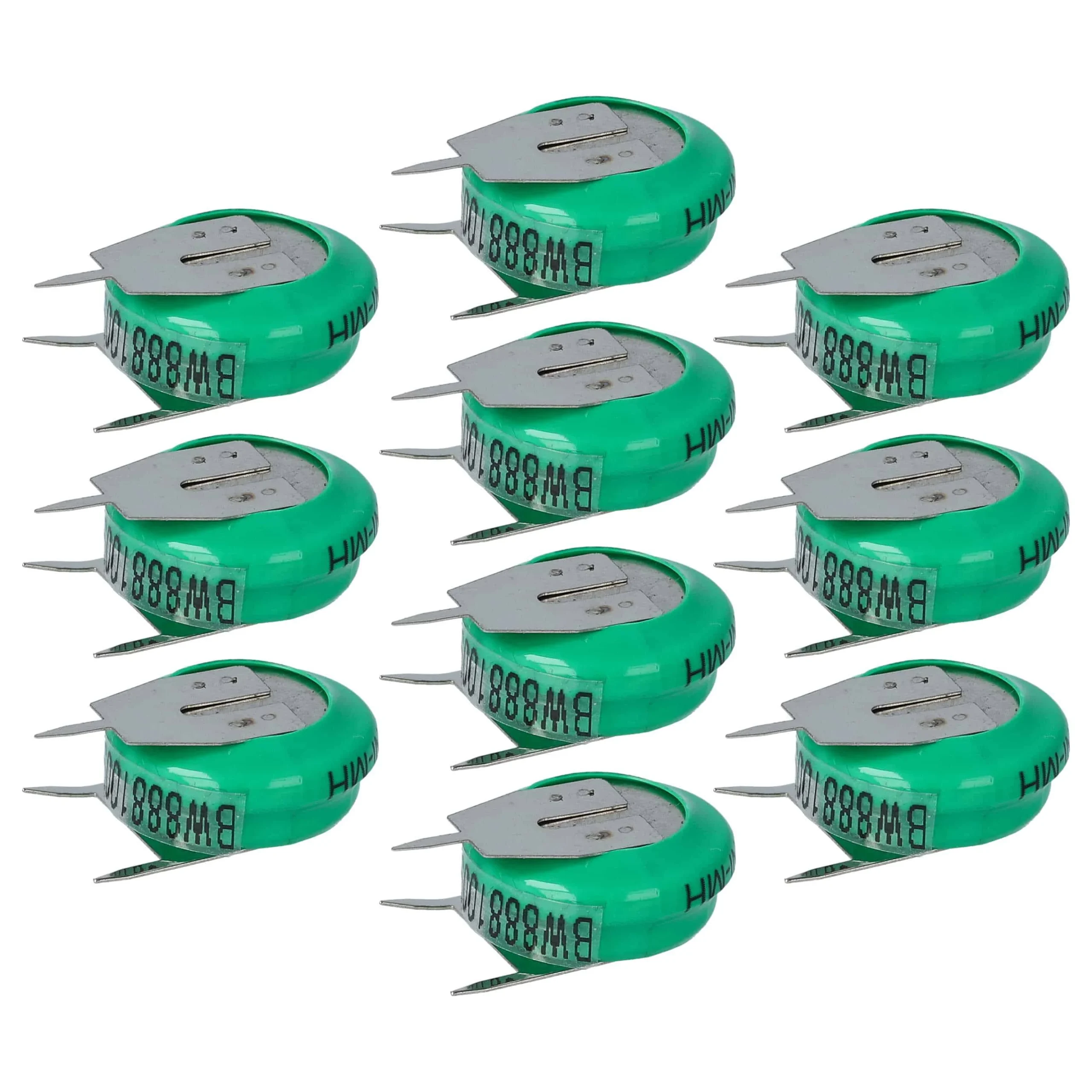 10x Piles bouton de type V80H pour le modélisme et autres - 80mAh 1,2V NiMH