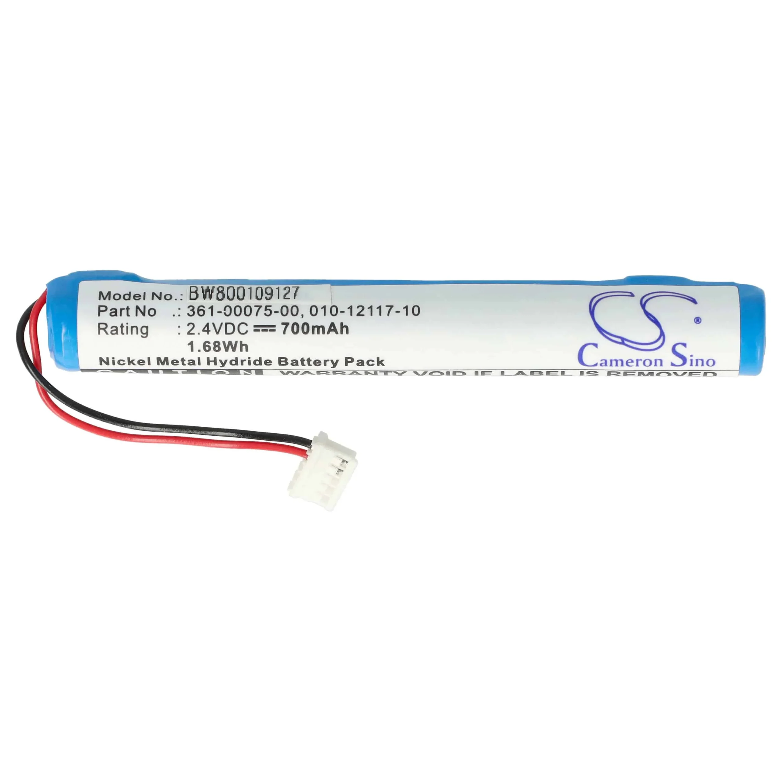 Batterie remplace 010-12117-10, 361-00075-00 pour navigation GPS Garmin - 700mAh 2,4V NiMH