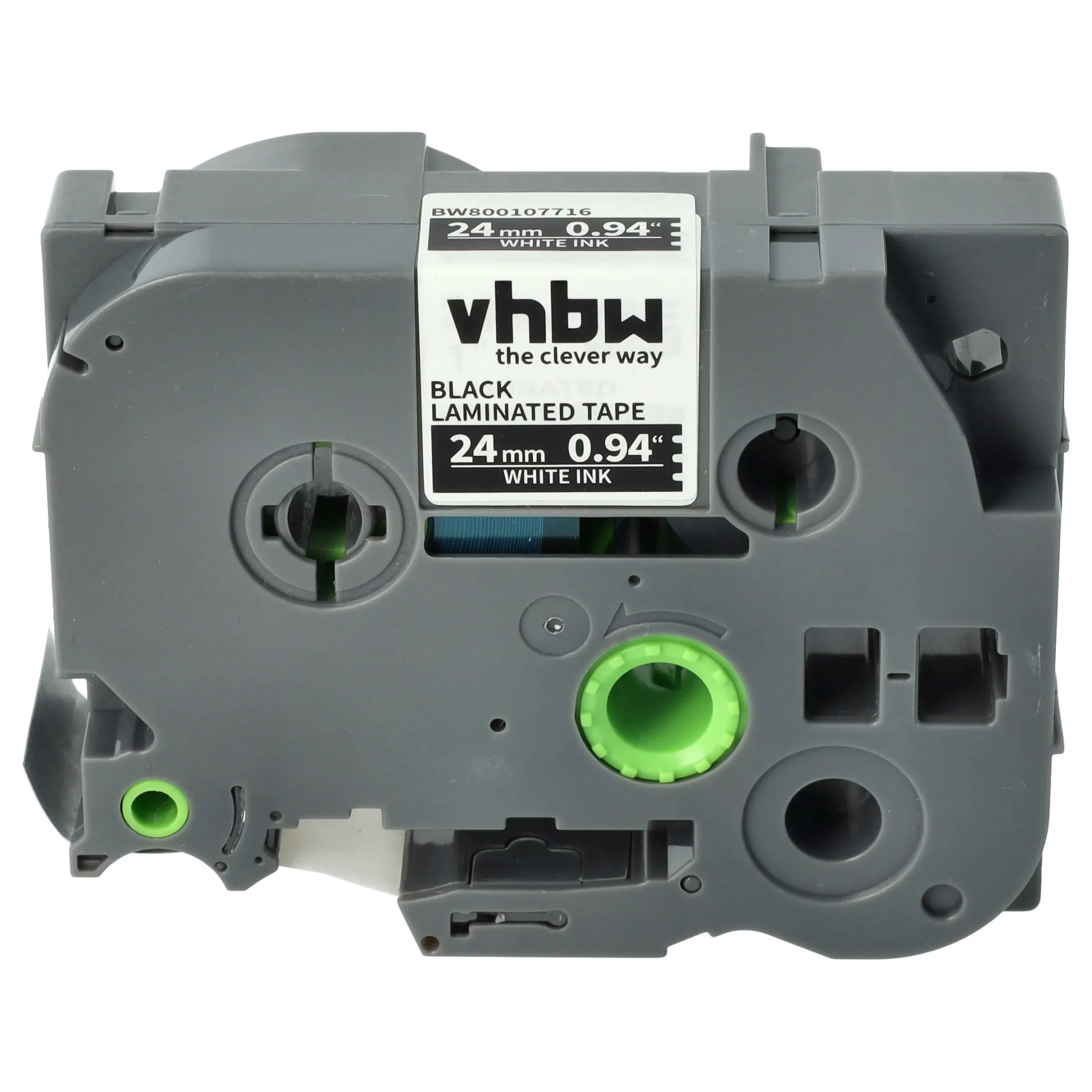 Cassette à ruban remplace Brother TZE-355, TZ-355 - 24mm lettrage Blanc ruban Noir, plastique