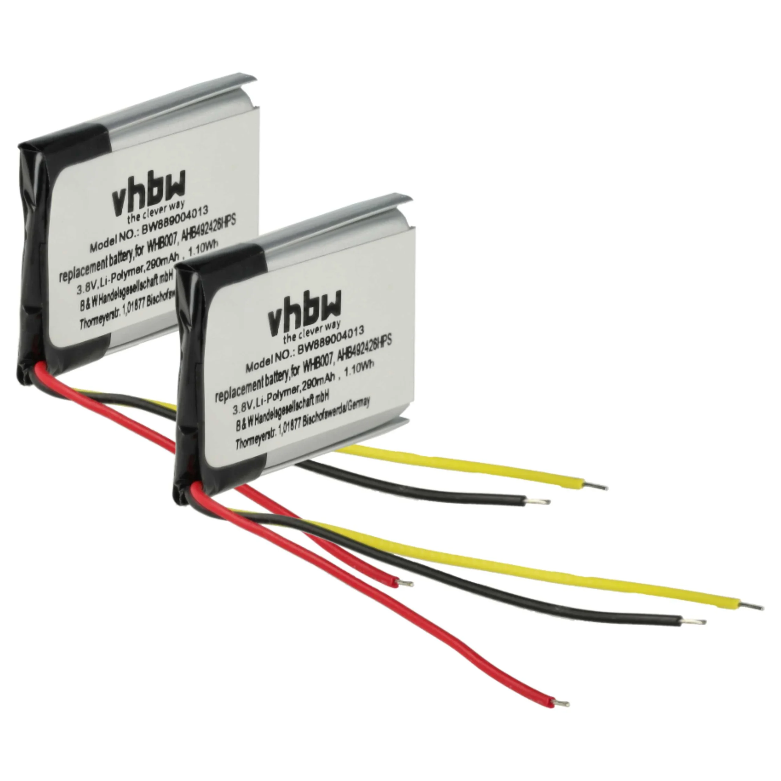 Batterie (2 pcs.) casque audio Jabra Engage 65, 75 - 290mAh 3,8V Li-ion