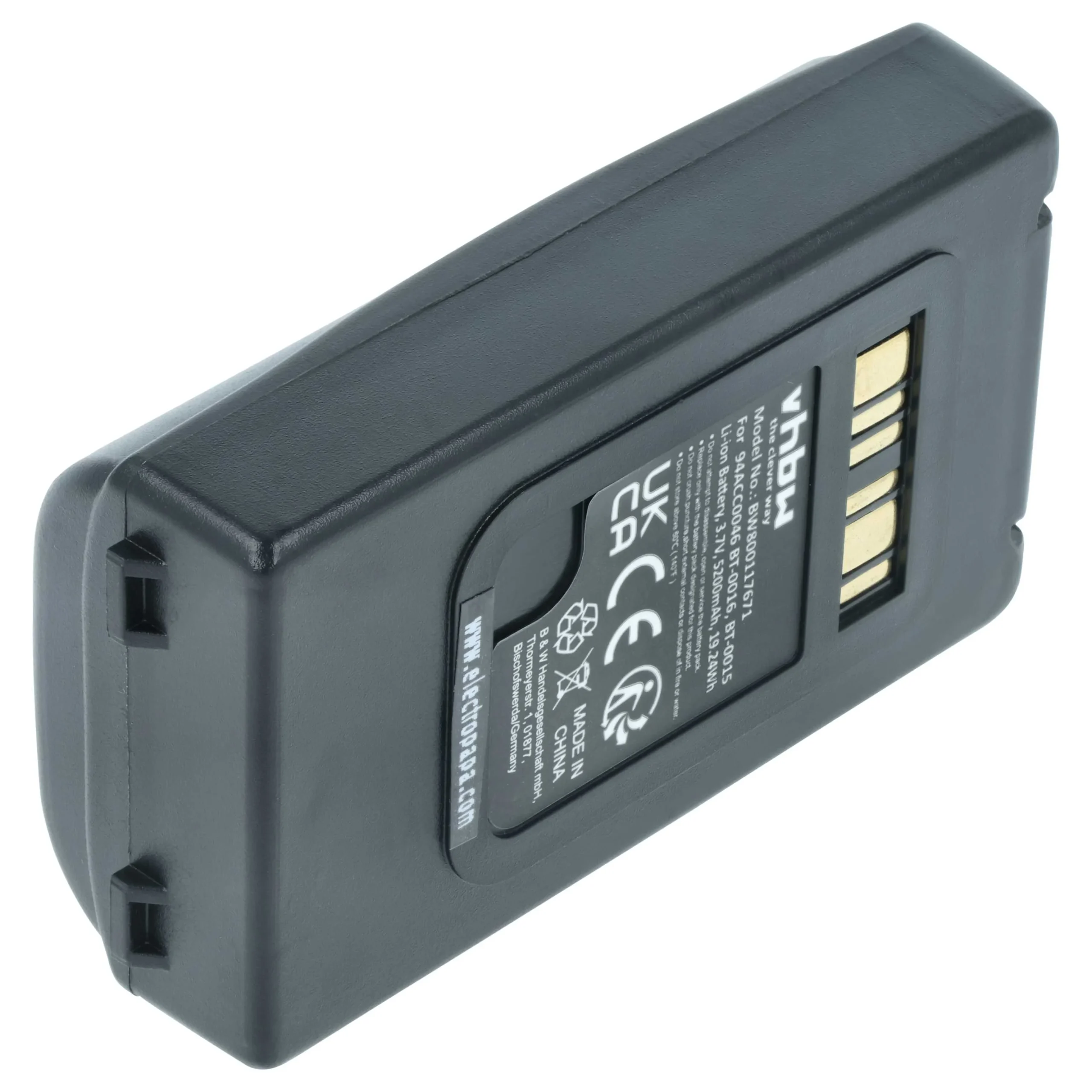 Batterie remplace Datalogic 94ACC0048, BT-0015, 94ACC0046 pour scanner de code-barre Datalogic - 5200mAh 3,7V