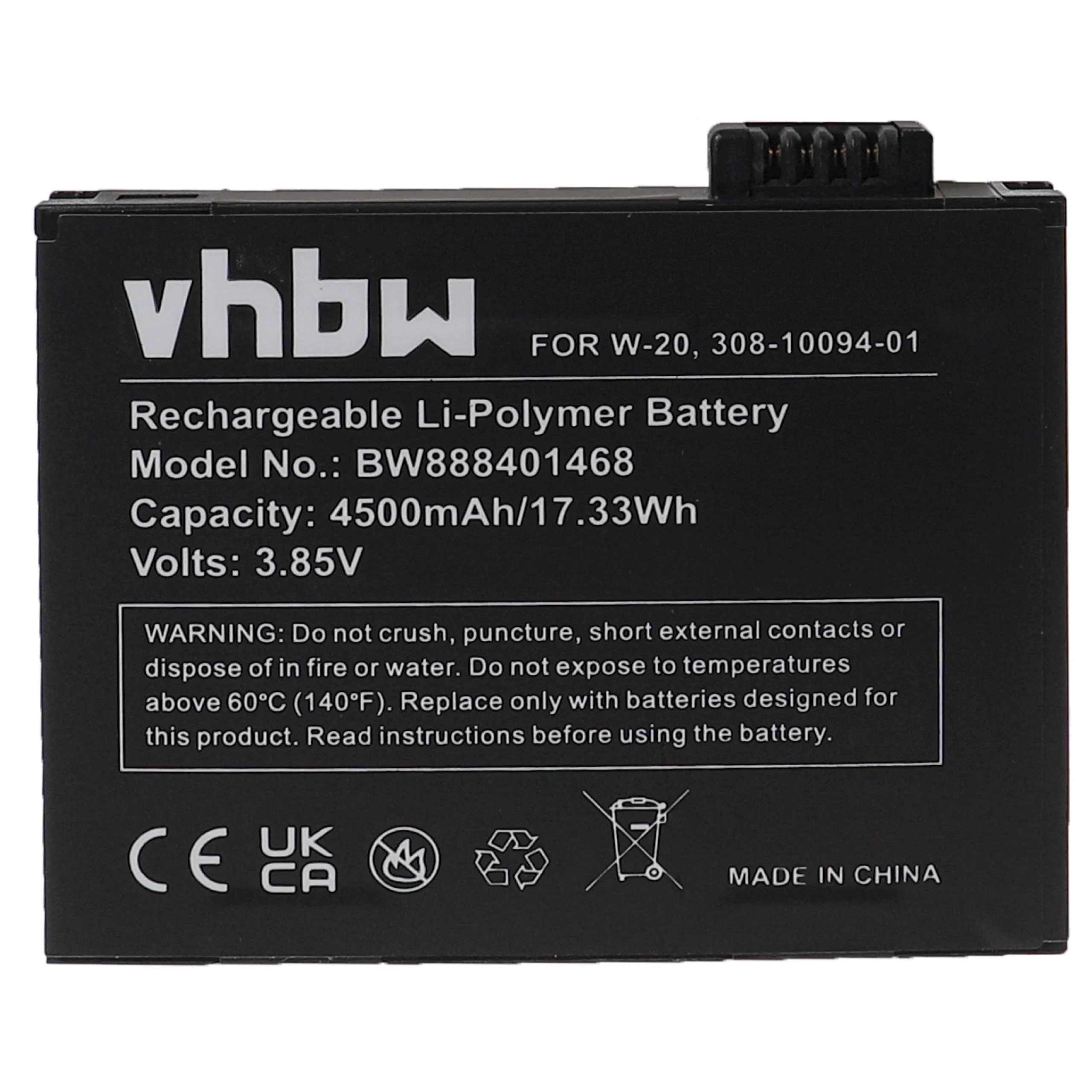 Batterie remplace Netgear W-20, 308-10094-01 routeur modem - 4500mAh 3,85V Li-polymère