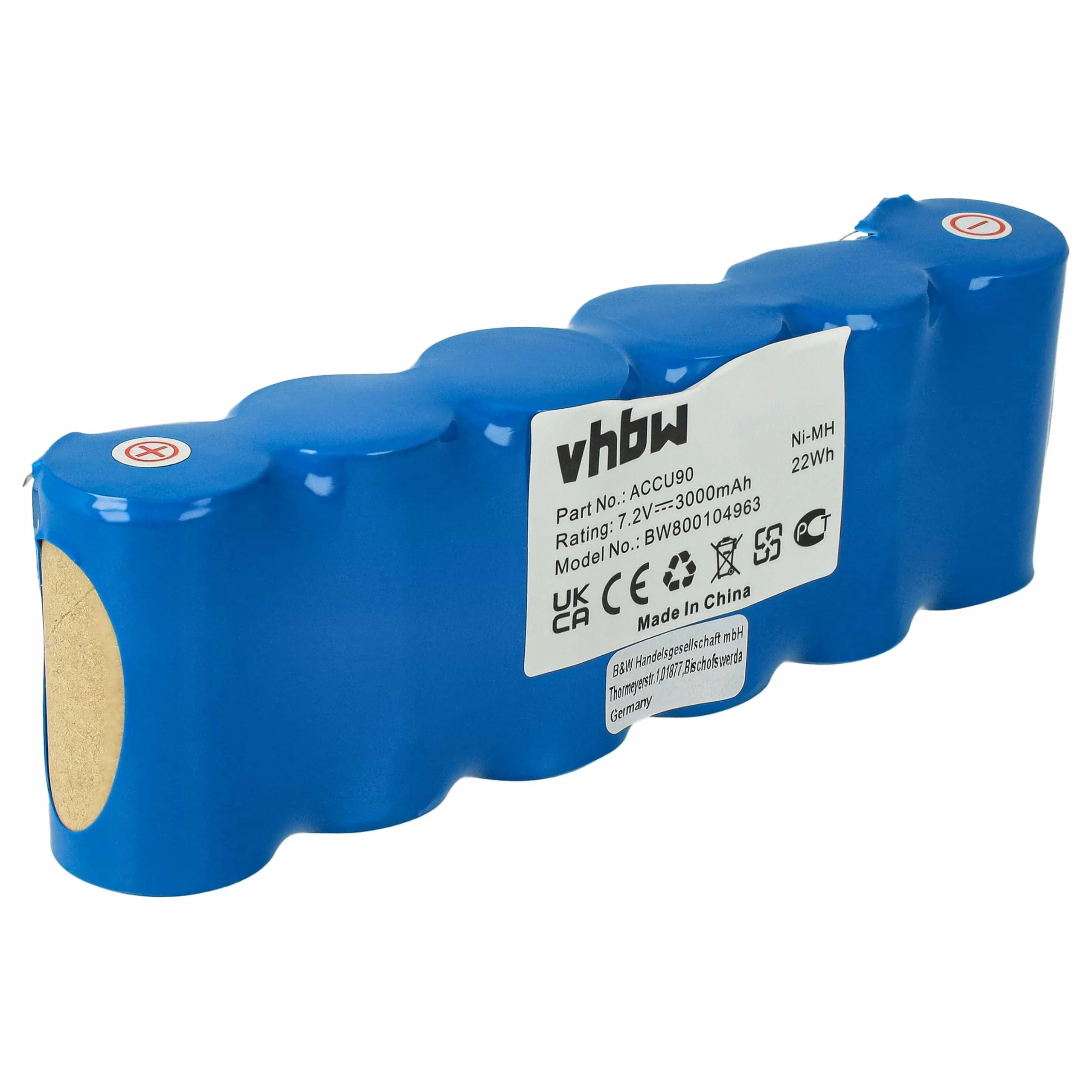 Batterie remplace Gardena Accu90 pour outil de jardinage - 3000mAh 7,2V NiMH