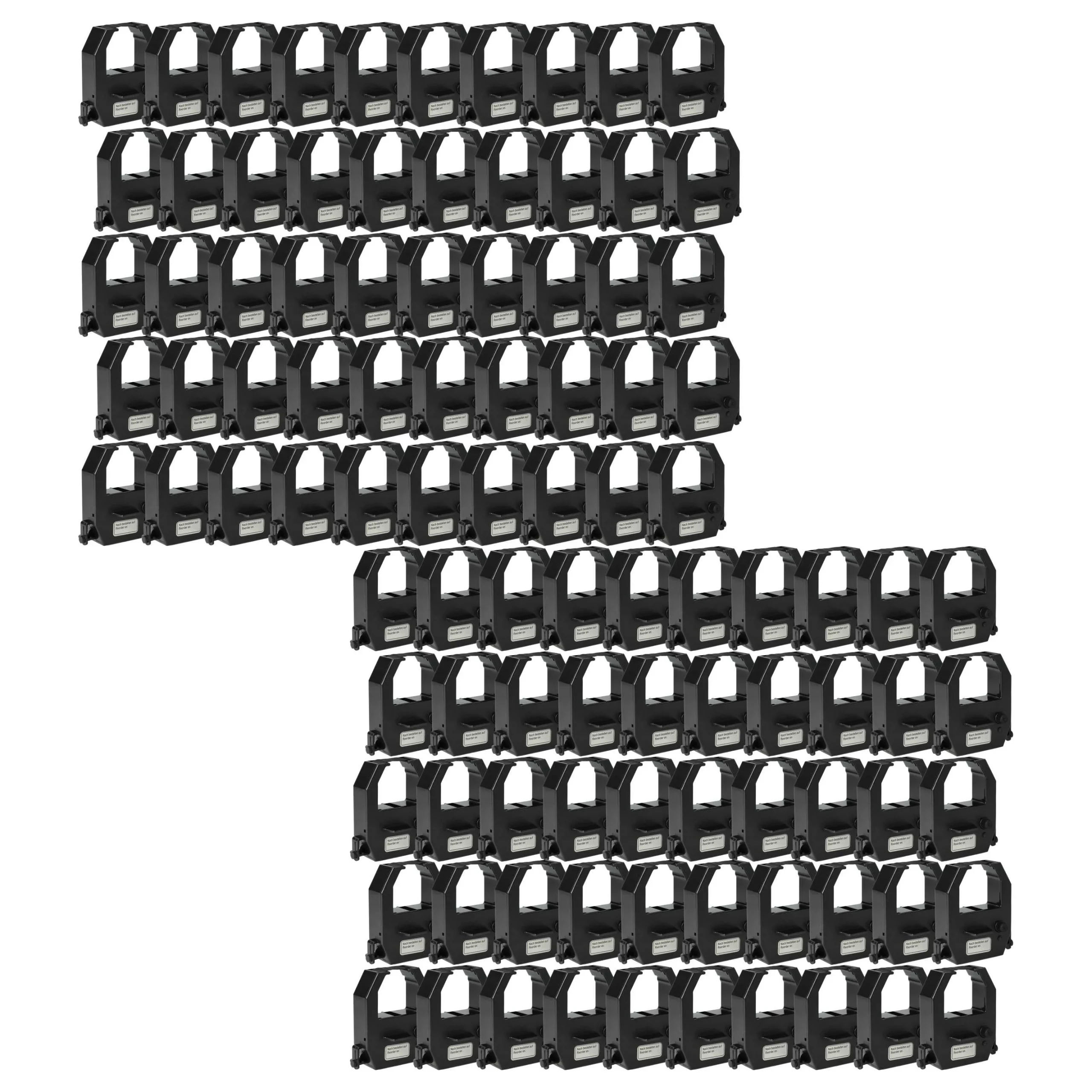 100x Ruban encreur remplace Amano CE-315150, CE-315152 pour imprimante matricielle / étiquette - noir
