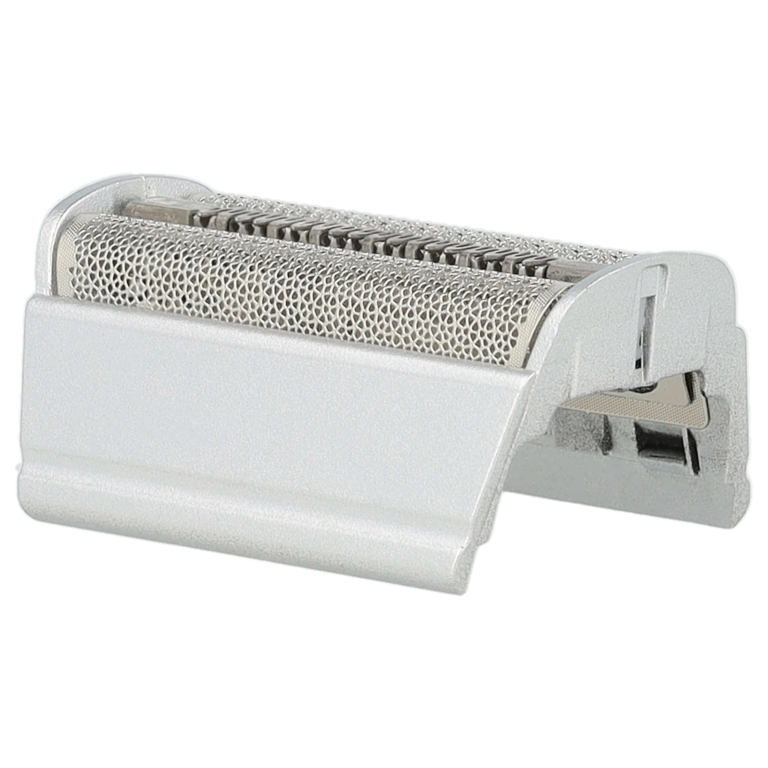 Grille double remplace Braun SB505, 31B, 31S pour rasoir Braun - avec cadre de tête, argenté