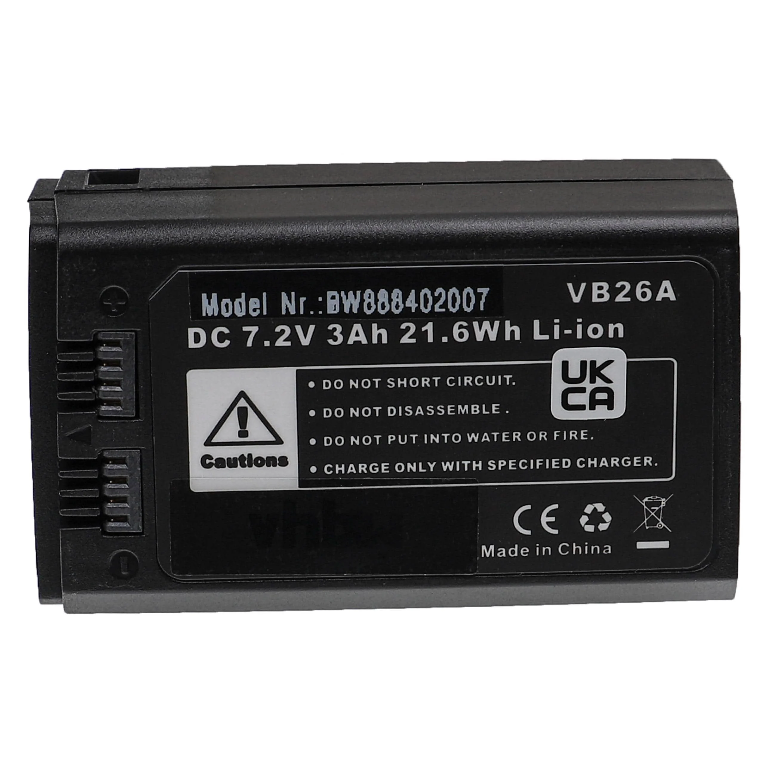 Batterie remplace Godox VB26A, VB26 pour flash photo Godox - 3000mAh 7,2V Li-ion