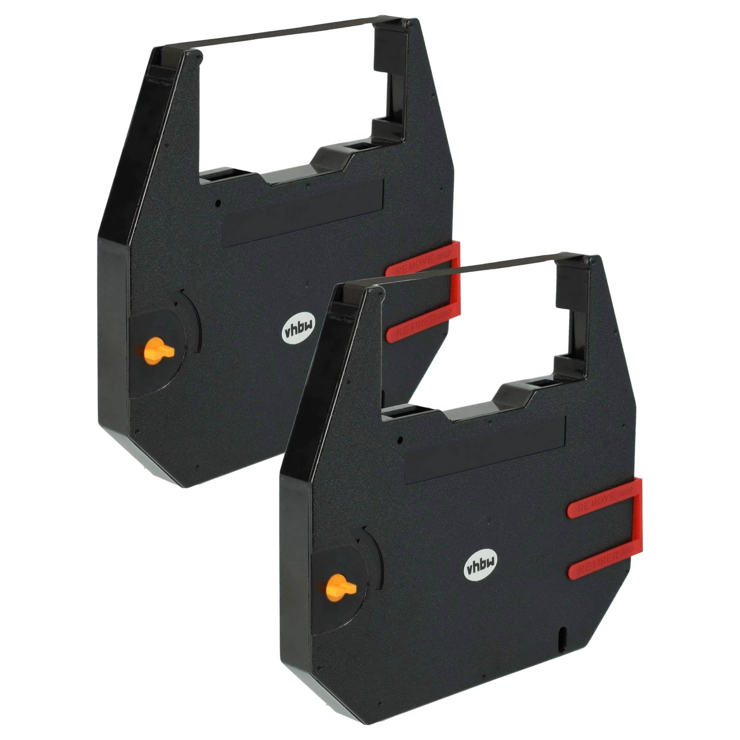 2x Ruban encreur remplace 186c1, F018602 pour imprimante matricielle / étiquette - Carbone, noir