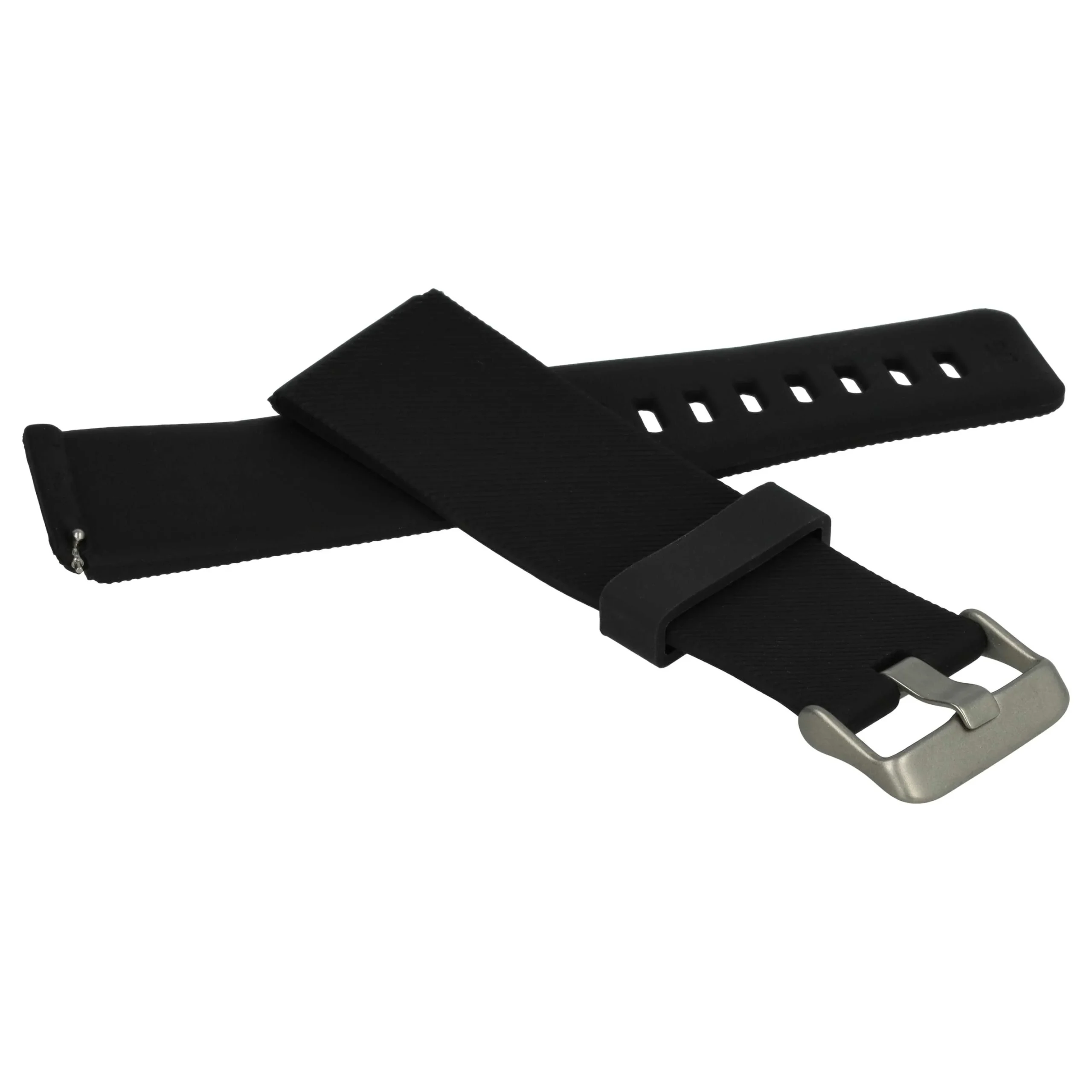 Bracelet L de remplacement pour montre intelligente Fitbit - 9,5 + 11,5 cm de long, 22mm de large, silicone, n