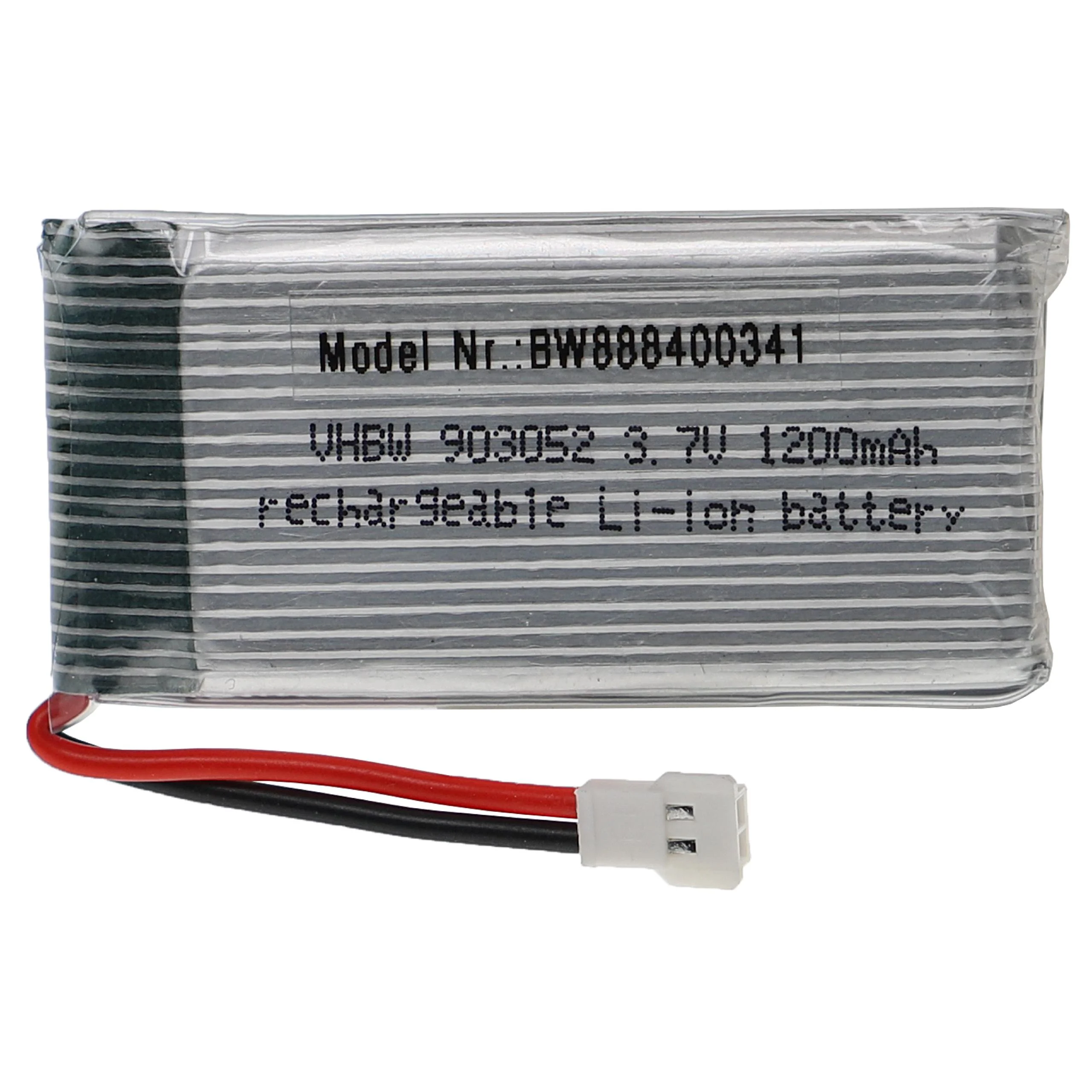 Batterie modèle radio-télécommandé - 1200mAh 3,7V Li-polymère, XH 2.54 2P