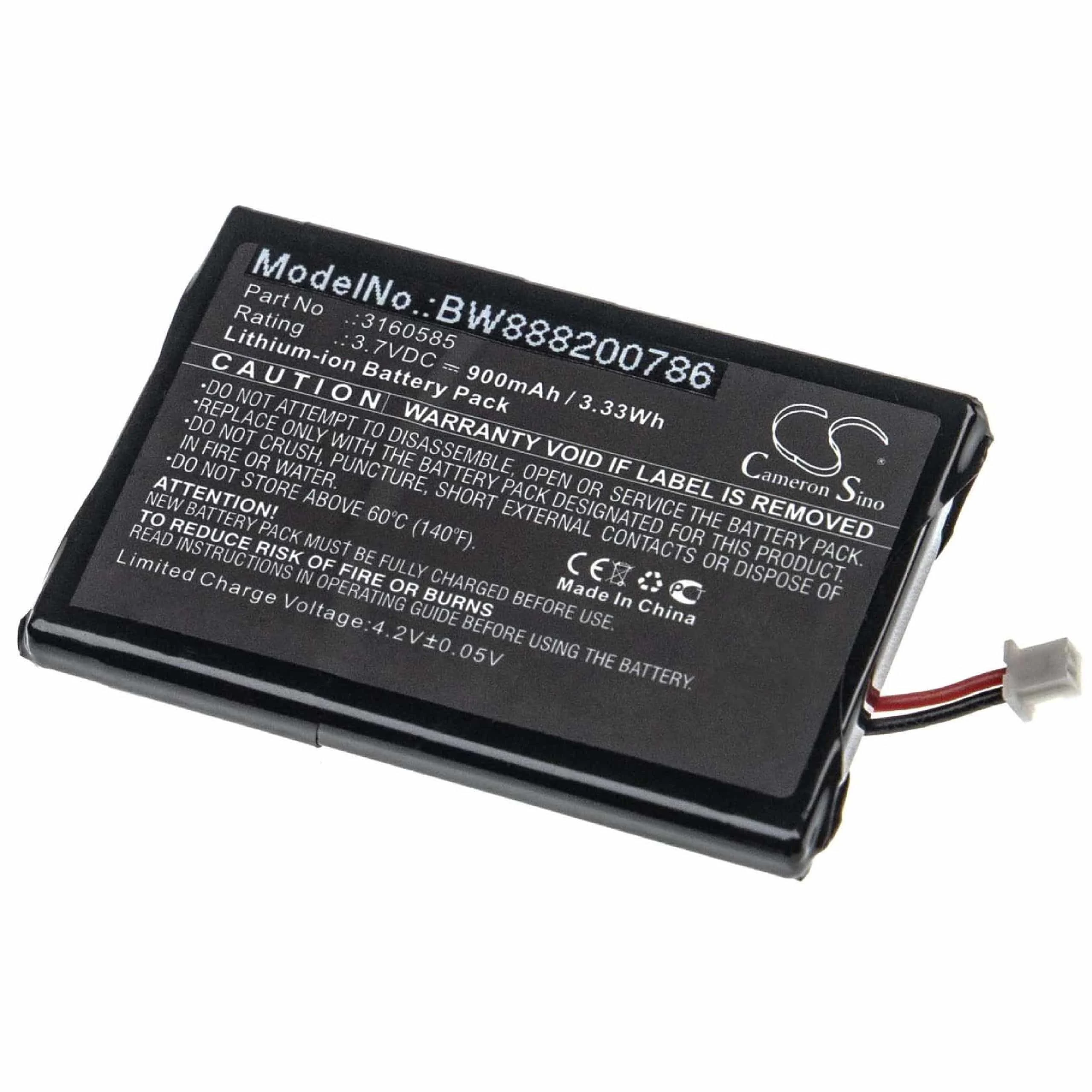 Batterie remplace Bang & Olufsen 3160585 pour téléphone Bang & Olufsen - 900mAh 3,7V Li-ion