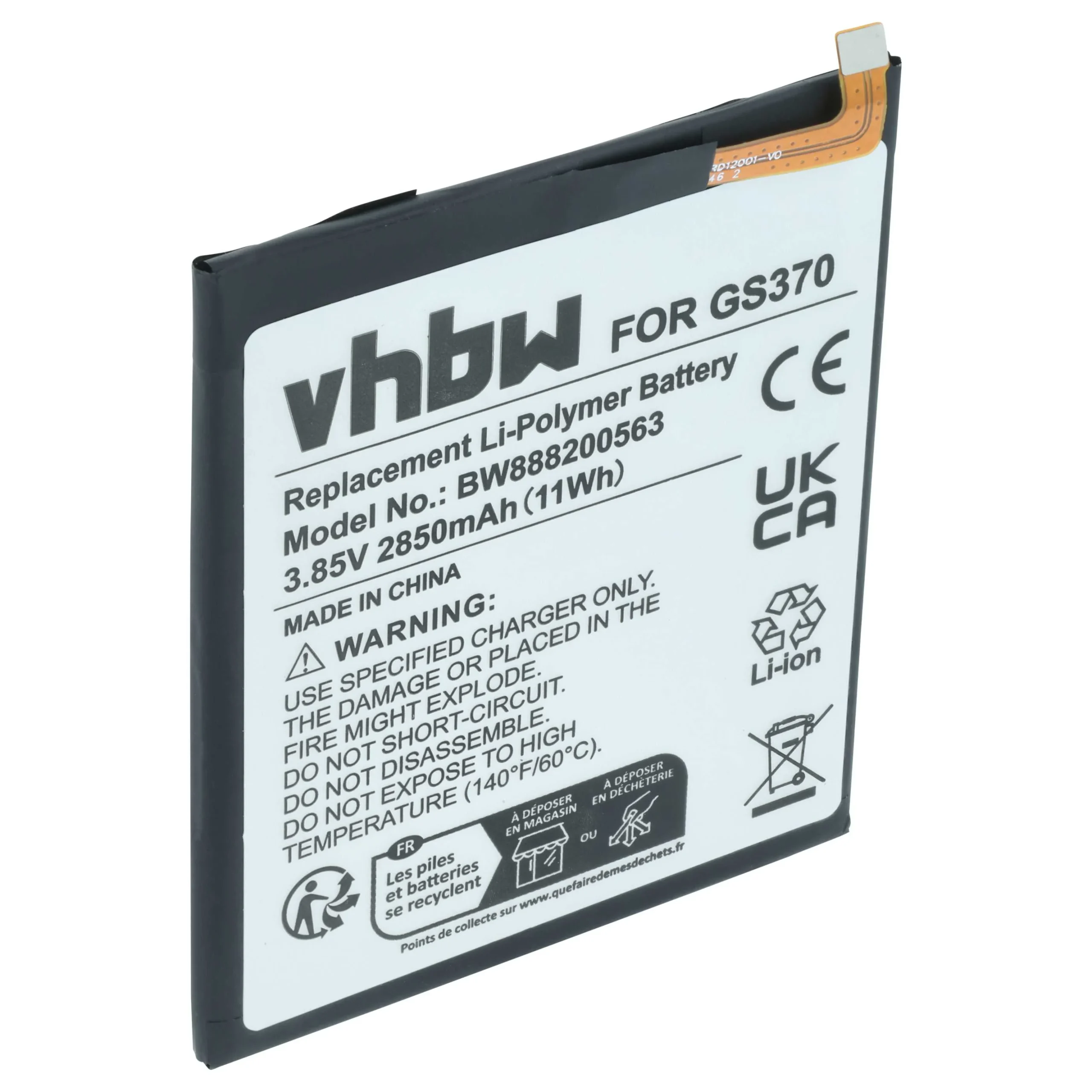 Batterie remplace Gigaset V30145-K1310-X465 téléphone portable Gigaset - 2850mAh 3,85V Li-polymère
