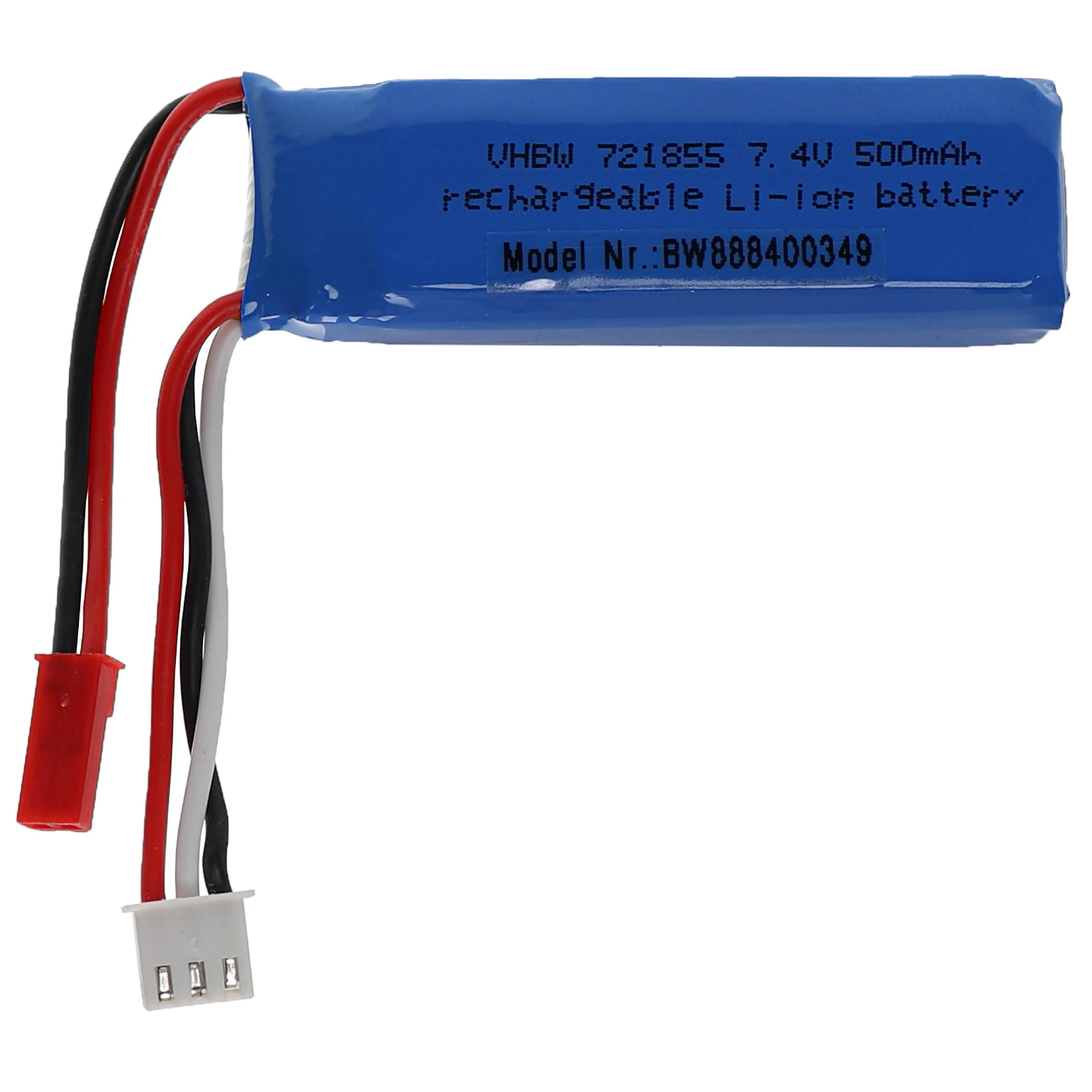 Batterie modèle radio-télécommandé - 500mAh 7,4V Li-polymère, BEC