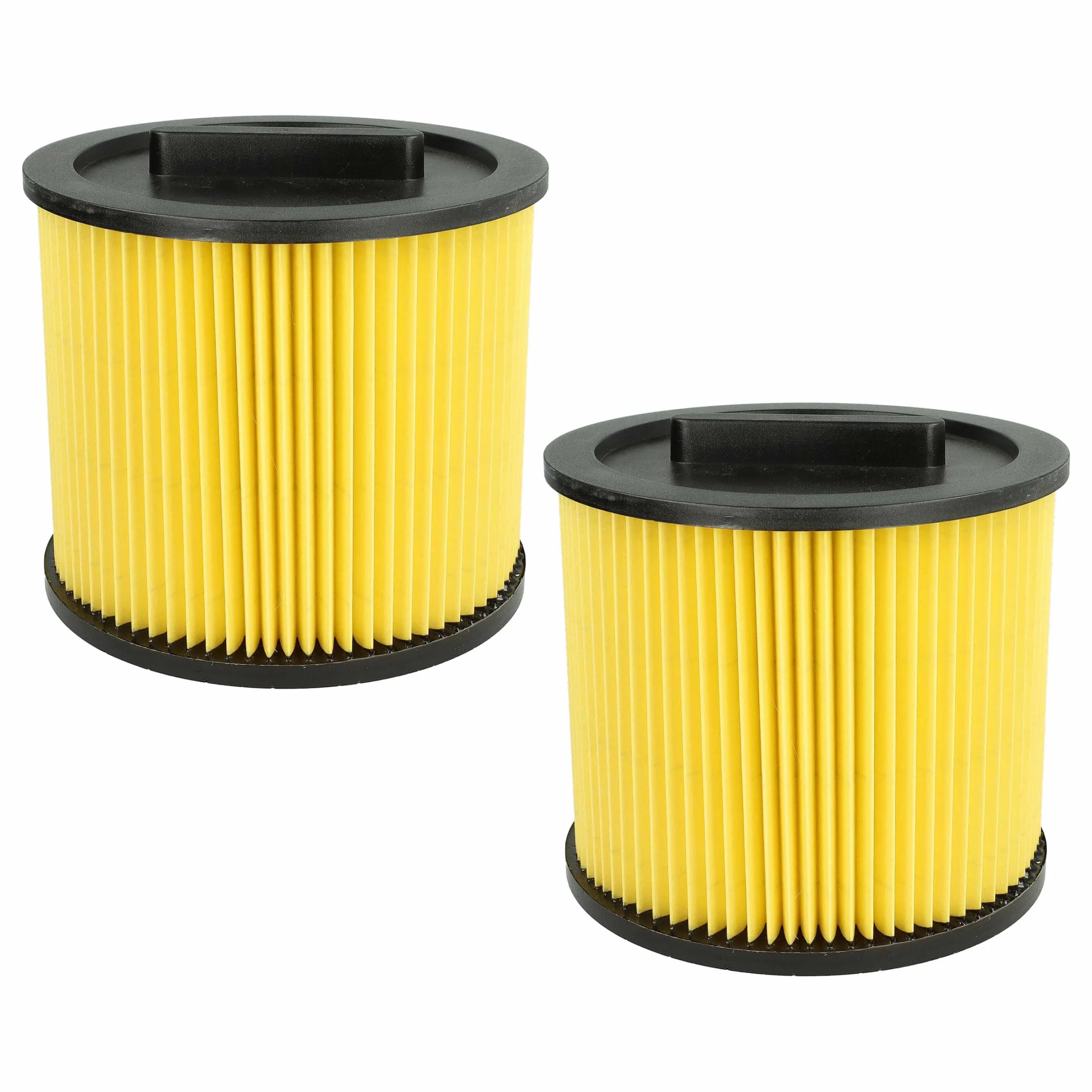 2x Filtre remplace Thomas 787421 pour aspirateur Thomas - Cartouche Filtre, noir / jaune