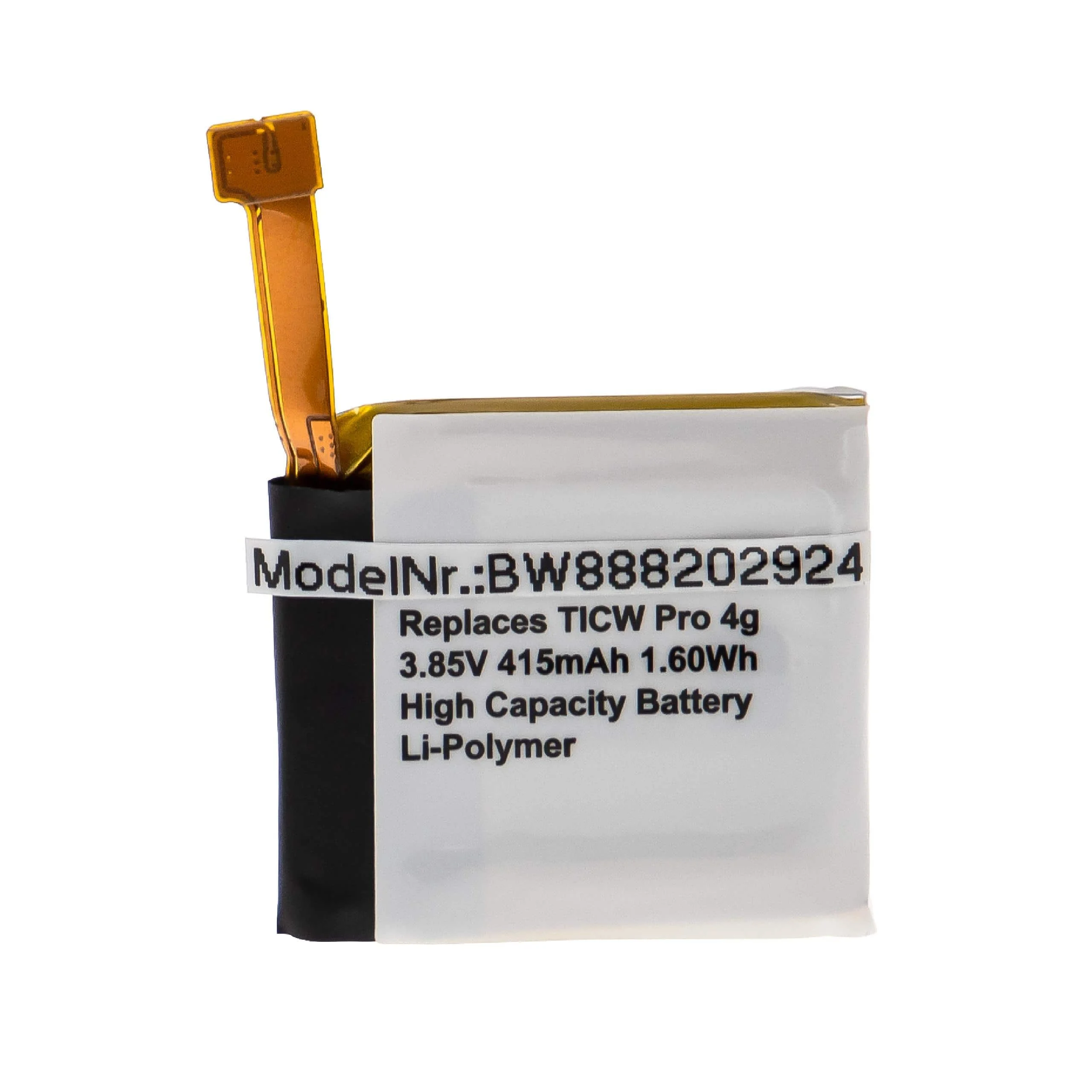 Batterie remplace TicWatch SP452929SF montre connectée - 415mAh 3,85V Li-polymère
