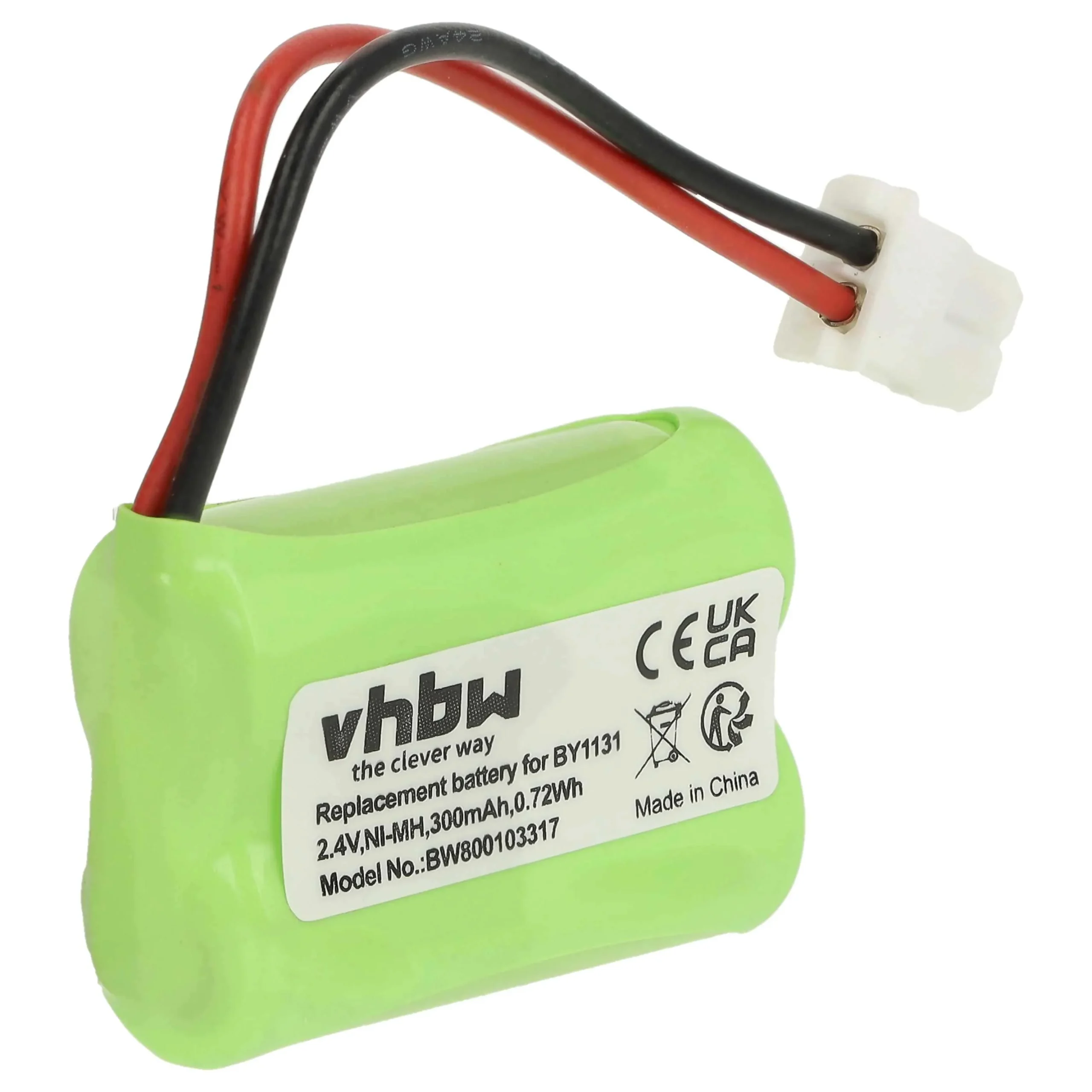 Batterie remplace Motorola BY1131 pour moniteur bébé Motorola - 300mAh 2,4V NiMH