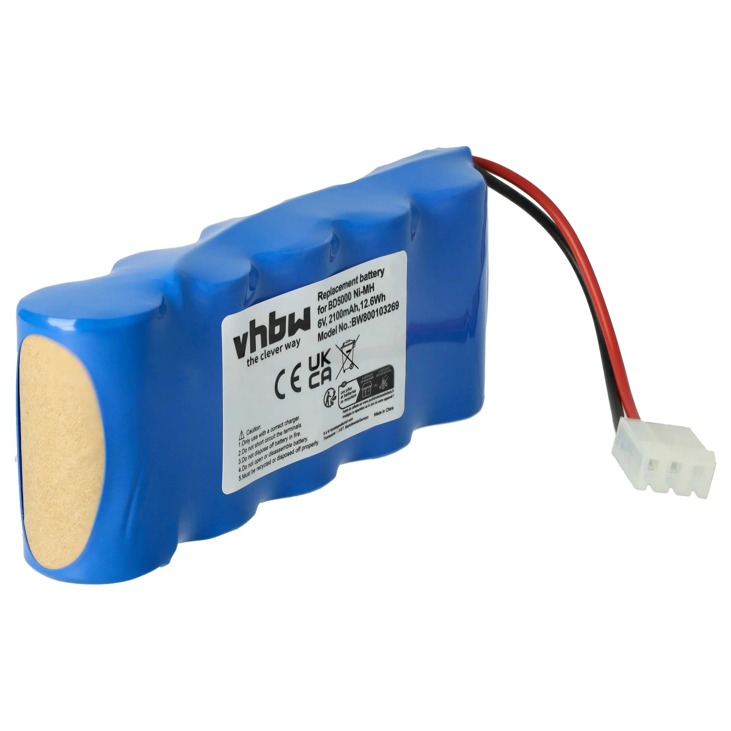 Batterie remplace Bosch E-BRLX620-1-NC pour motorisation de volet, porte, portail Bosch - 2100mAh 6V NiMH