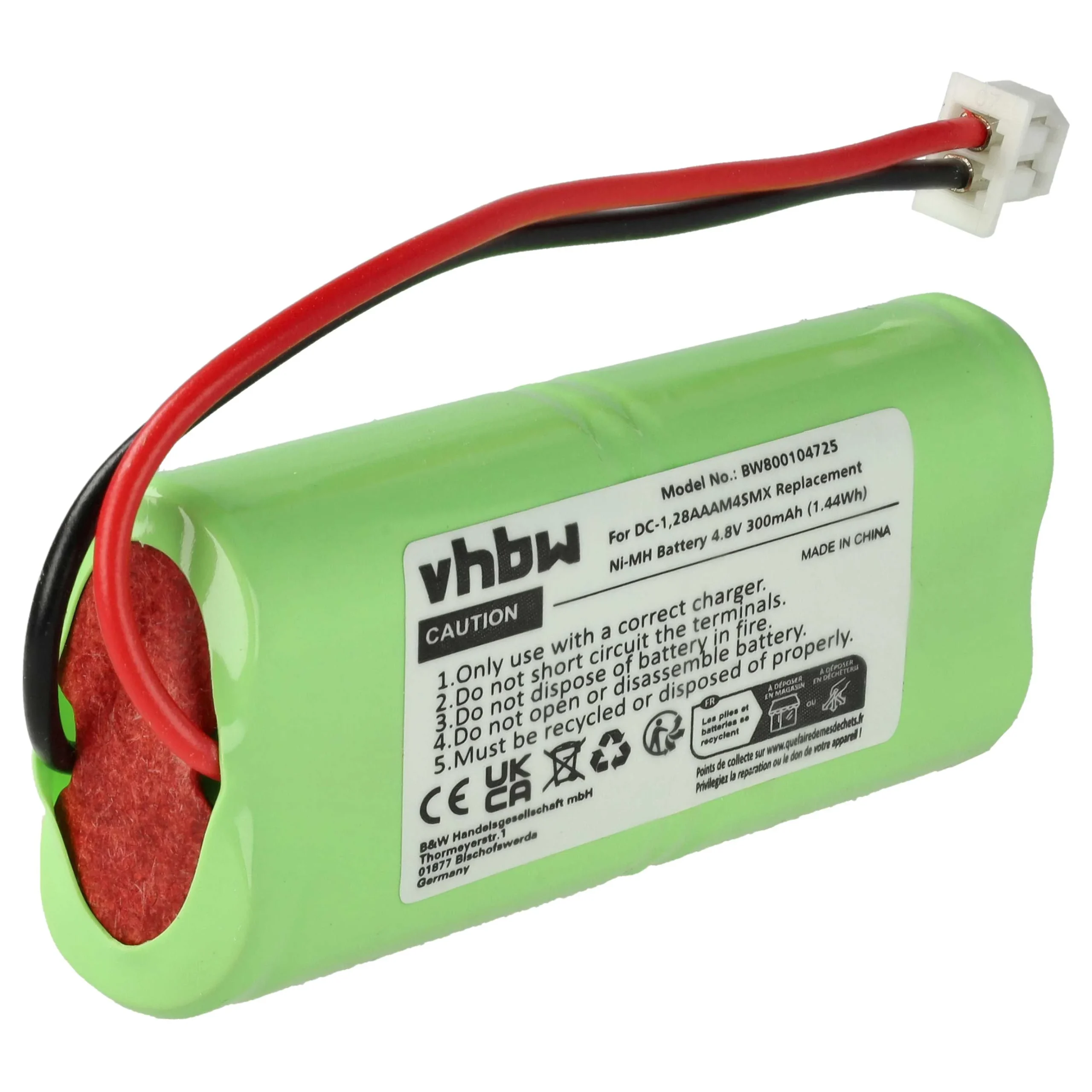 Batterie remplace Dogtra 28AAAM4SMX, 40AAAM4SMX collier de dressage de chien DT Systems - 300mAh 4,8V NiMH