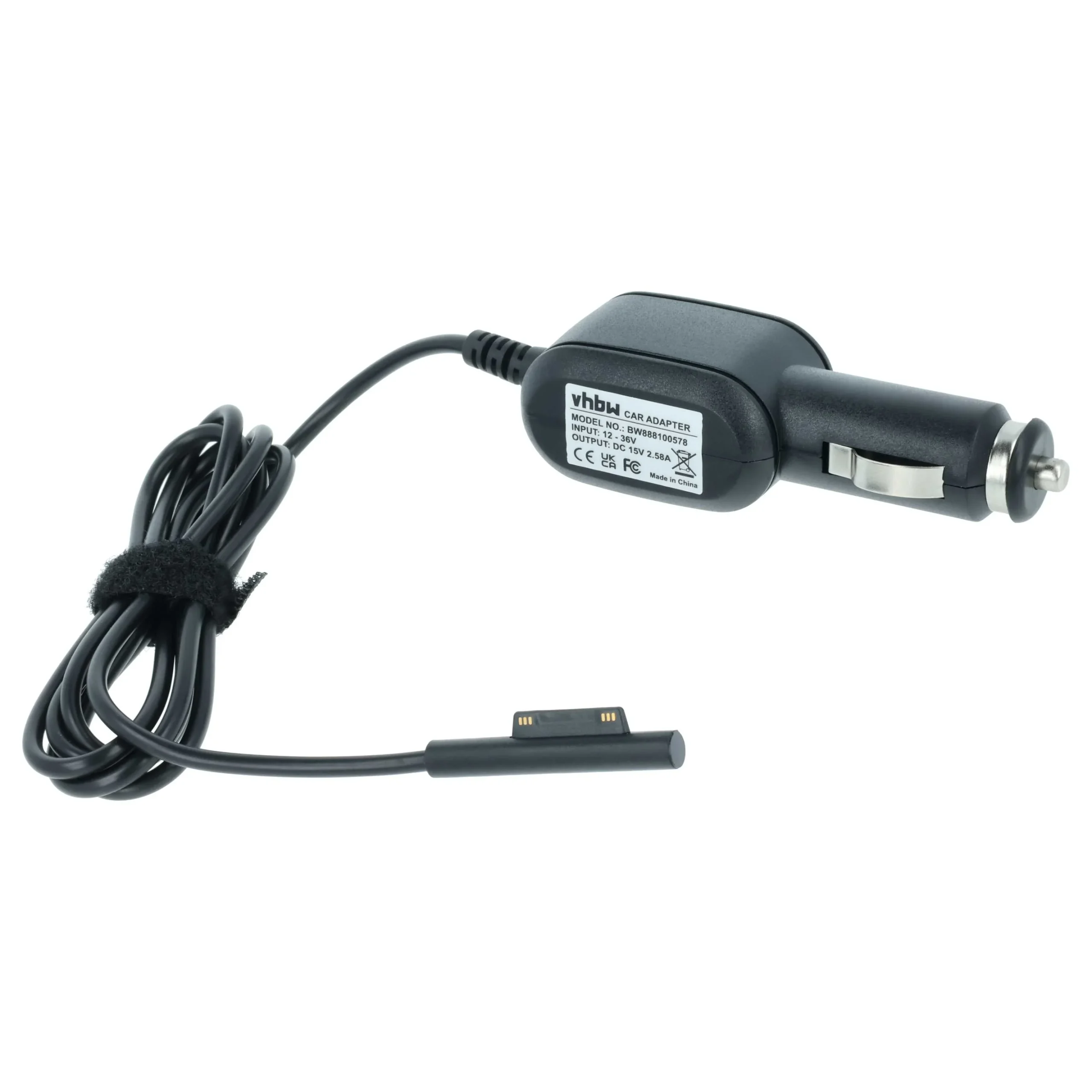 Chargeur auto remplace Microsoft 1735, 1706, 1800, 1736 pour ordinateur portable, tablette - 2.58 A