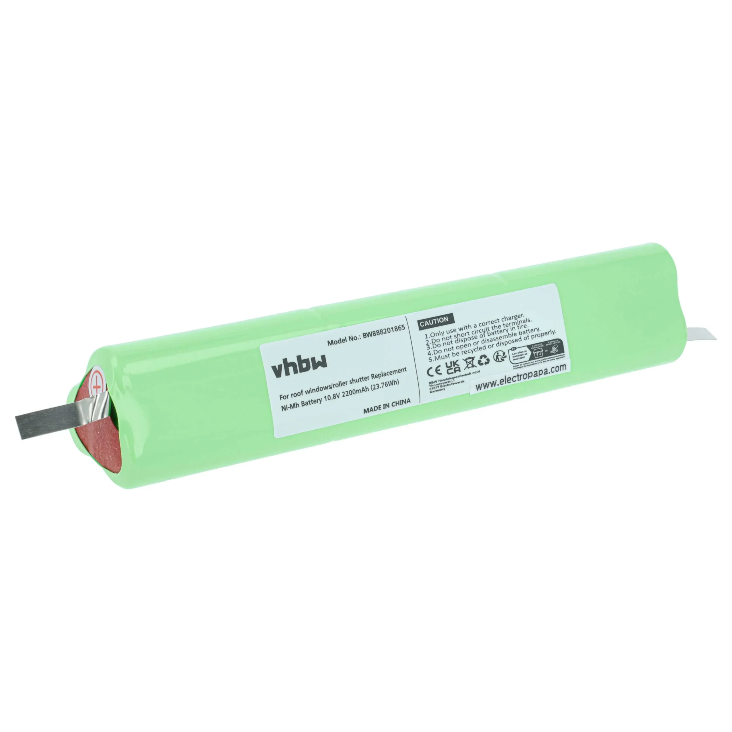 Batterie remplace Velux 946933, 946987, 946930 store volet de fenêtre Velux - 2200mAh 10,8V NiMH