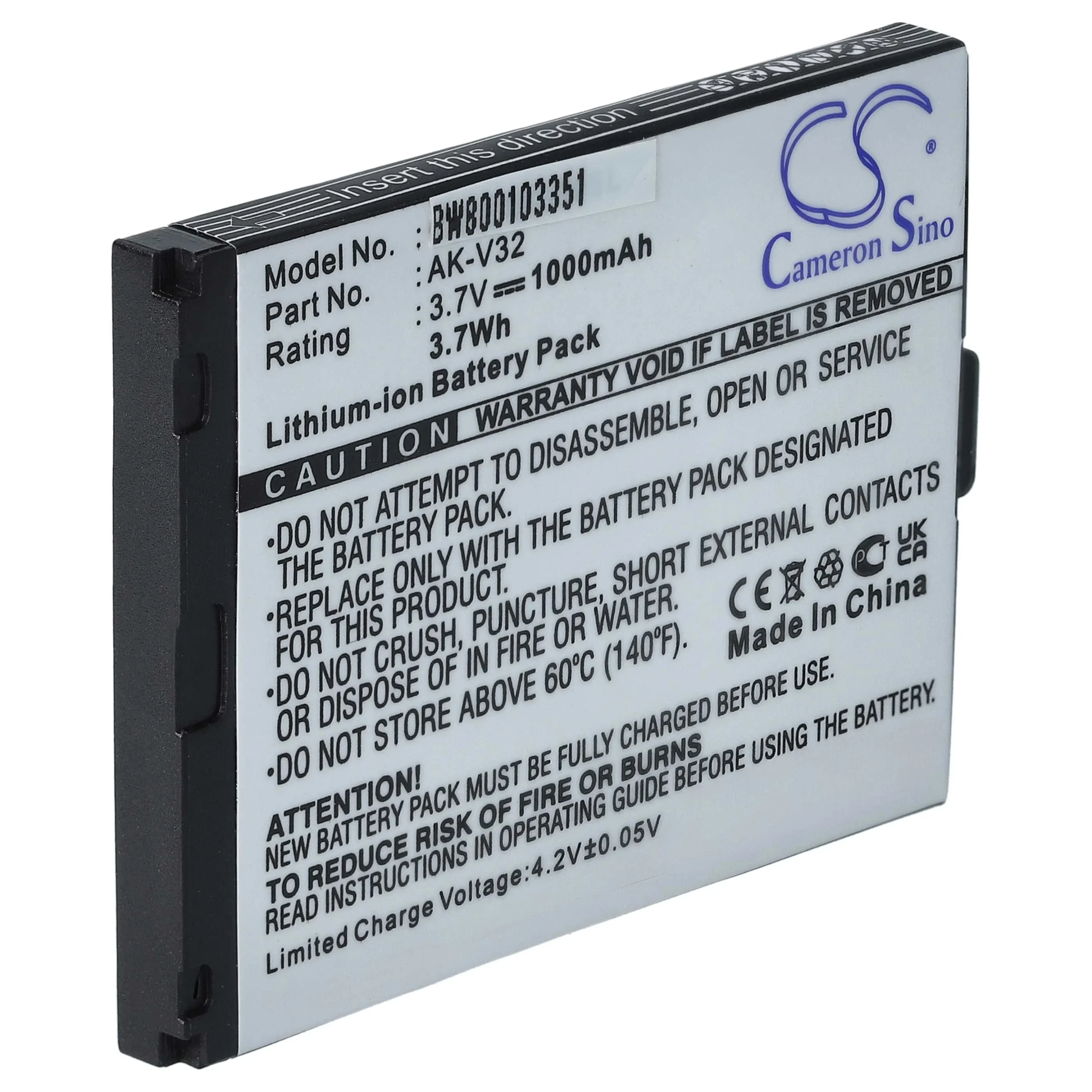 Batterie remplace Emporia AK-V32 téléphone portable Emporia - 1000mAh 3,7V Li-ion