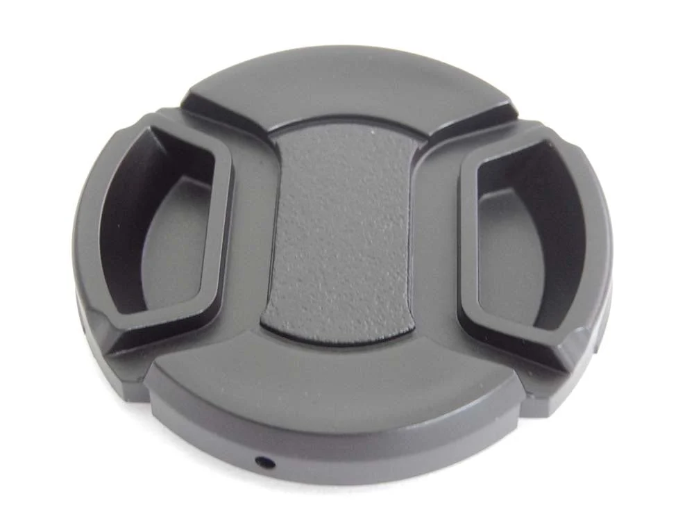 Bouchon d'objectif 43 mm - Prise centrée, plastique, noir