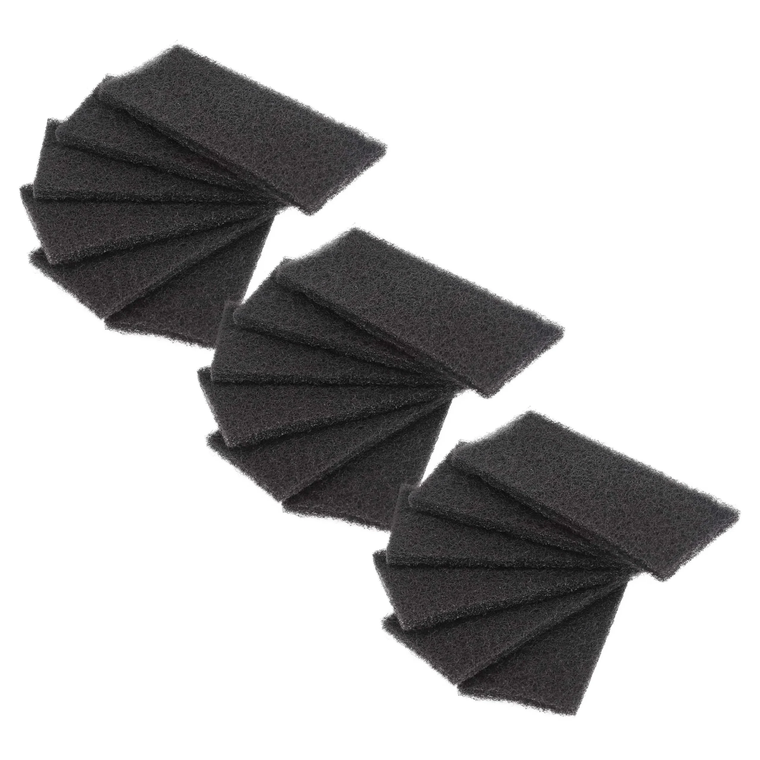 18x Filtre à charbon actif remplace Franke 1330038254 pour poubelle, compost Franke - 6,5 x 15,5 x 1,5 cm