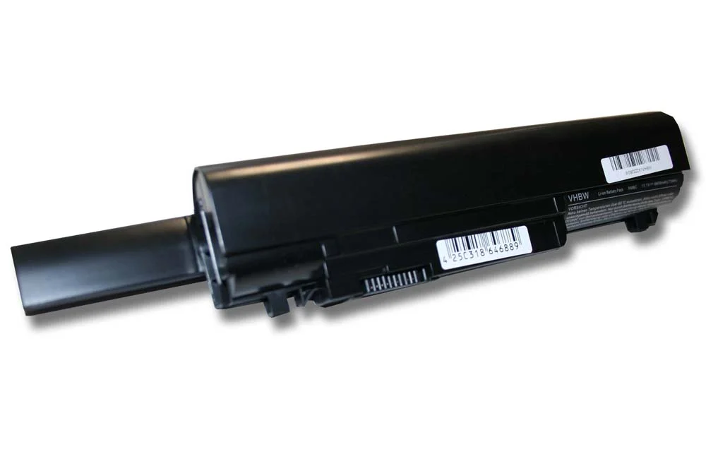 Batterie remplace Dell 312-0774, P866C, 312-0773 pour ordinateur portable Dell- 6600mAh 11,1V Li-ion, noir