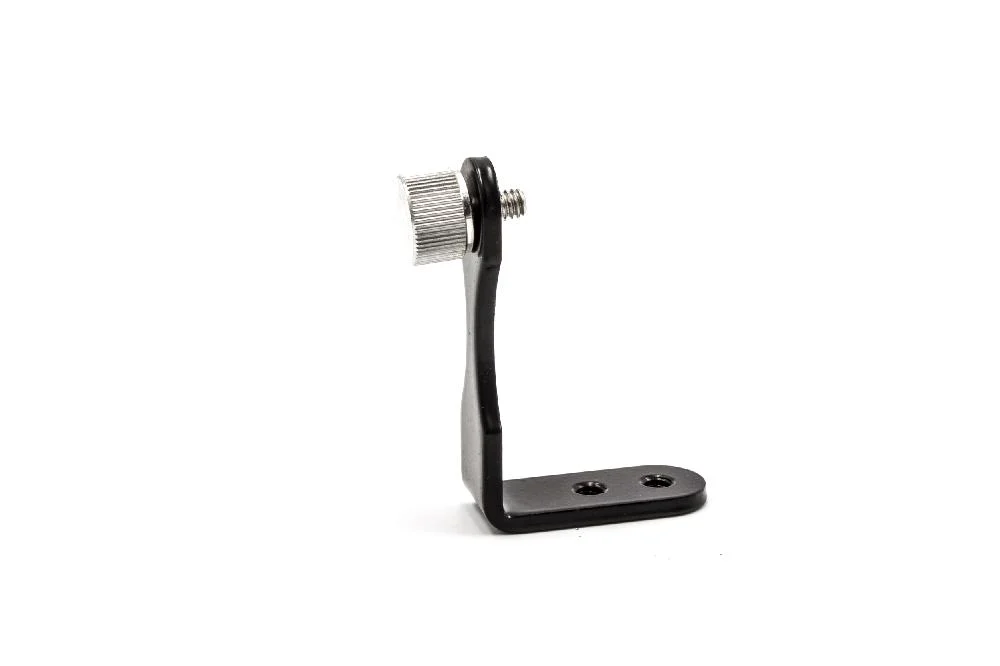 Support trépied en L pour jumelles et stabilisateur avec vis 1/4" - noir, argenté