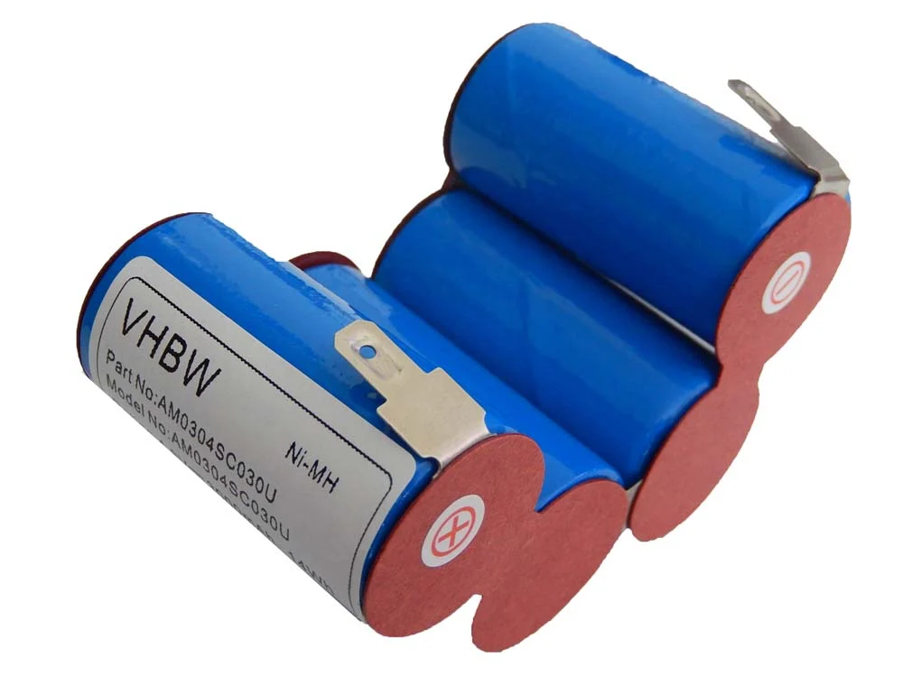 Batterie remplace AEG 9000866004, 900086003, 302016, 63BCC01 pour robot aspirateur AEG - 3000mAh 4,8V NiMH