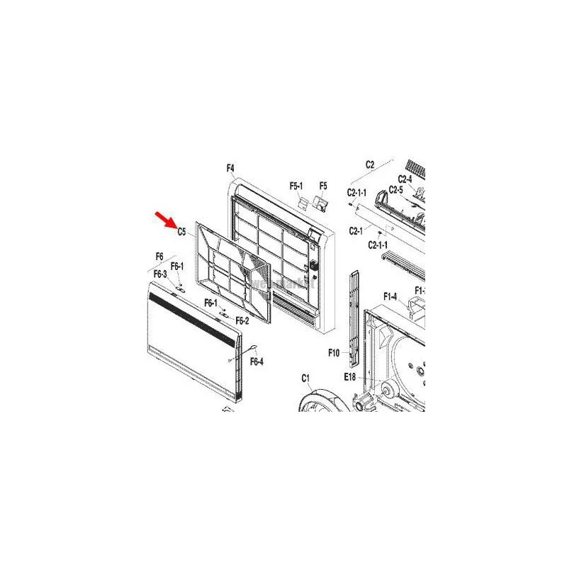 FILTRE A AIR 1P186192-1-Daikin