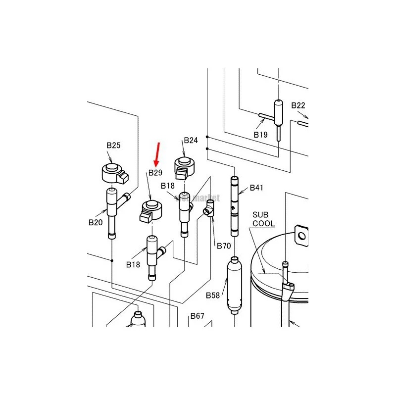 BOBINE ELECTROVANNE 3P264425-6-Daikin