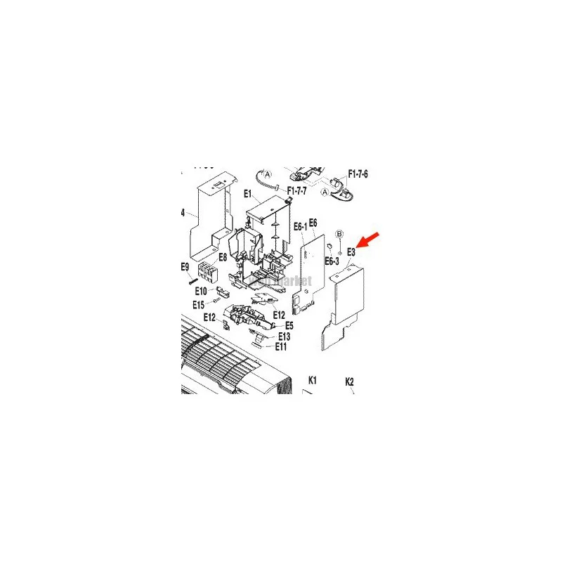 CAPOT 1 EN TOLE 1P199630-1-Daikin