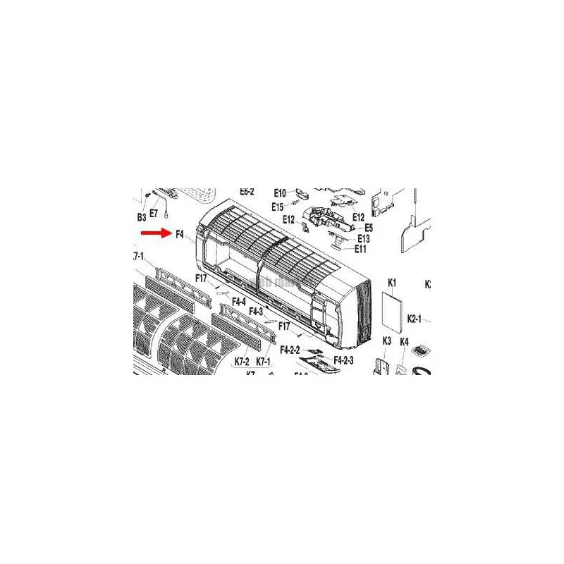 CAPOT COMPLET 1P209819-2-Daikin
