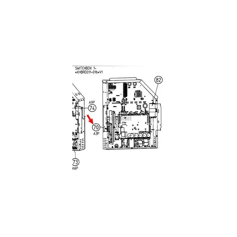 PLATINE CONTROLE A3P 2P187937-5-Daikin