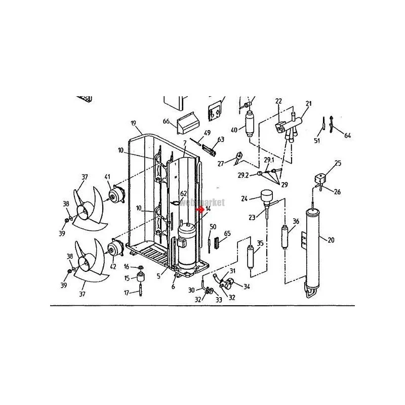 COMPRESSEUR JT125FA V1NR-Daikin