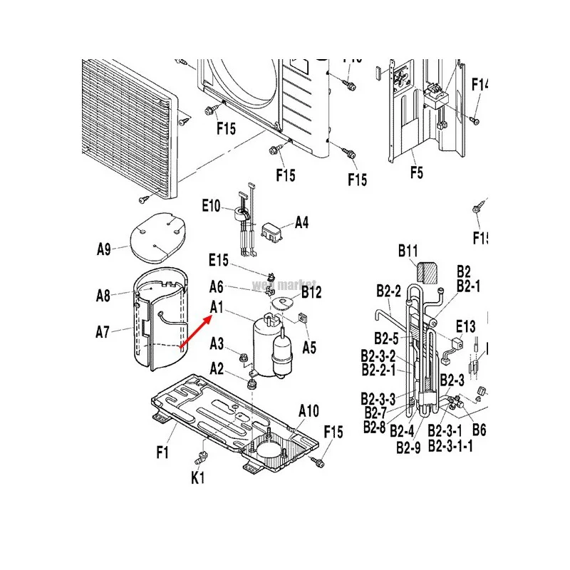 COMPRESSEUR SWING 1YC23APXDC-Daikin