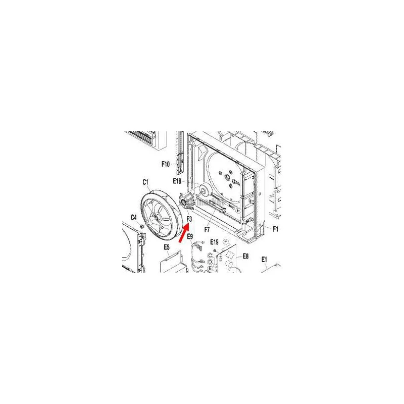 SUPPORT MOTEUR VENTILATION 3P184467-1-Daikin