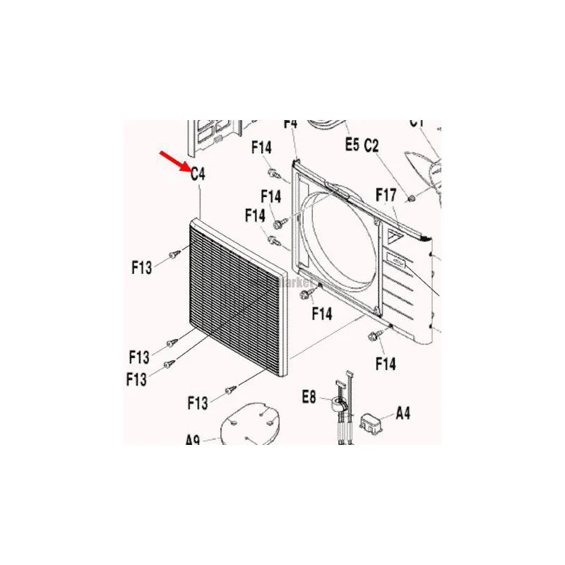 GRILLE DE REFOULEMENT 1P350925-1-Daikin
