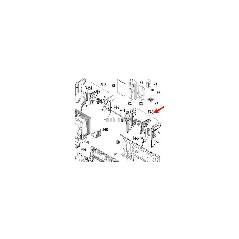 LOQUET DE FACADE FTXG25-35E/ATXG25-50E-Daikin