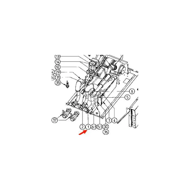 ECHANGEUR A PLAQUE  3PW54176-1-Daikin