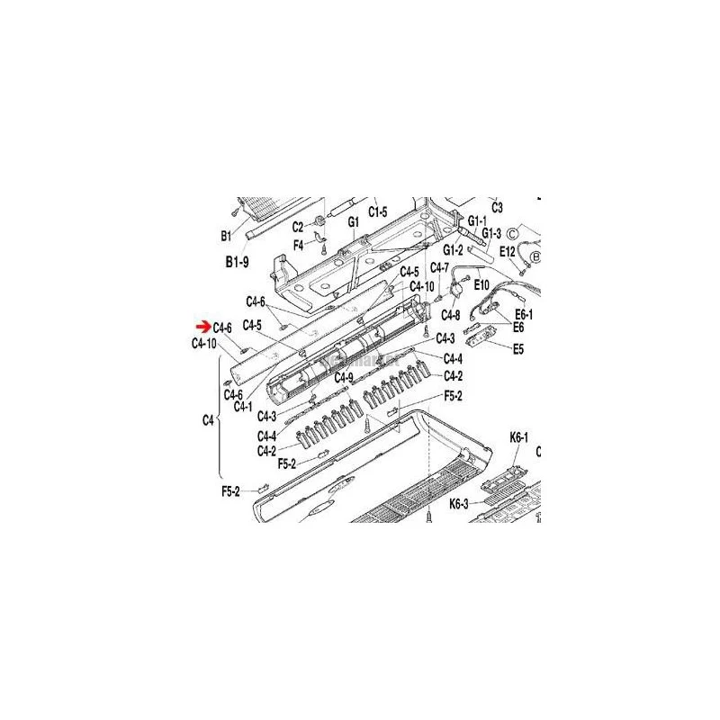 ERGOT DE FIXATION VOLET DE BAL FL/G EX 0-Daikin