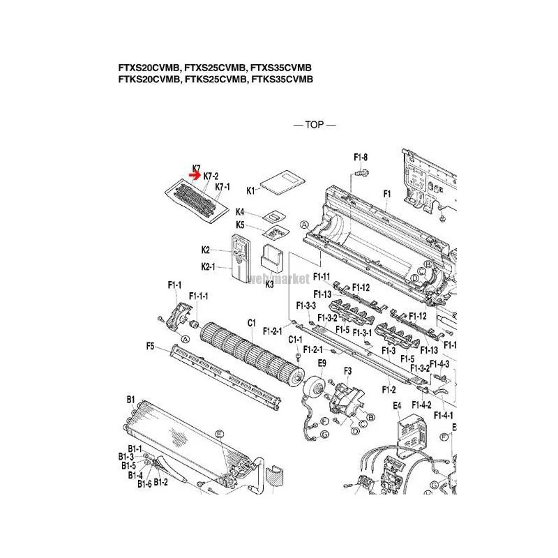 FILTRE STATIQUE FTXS20SUP35C-Daikin