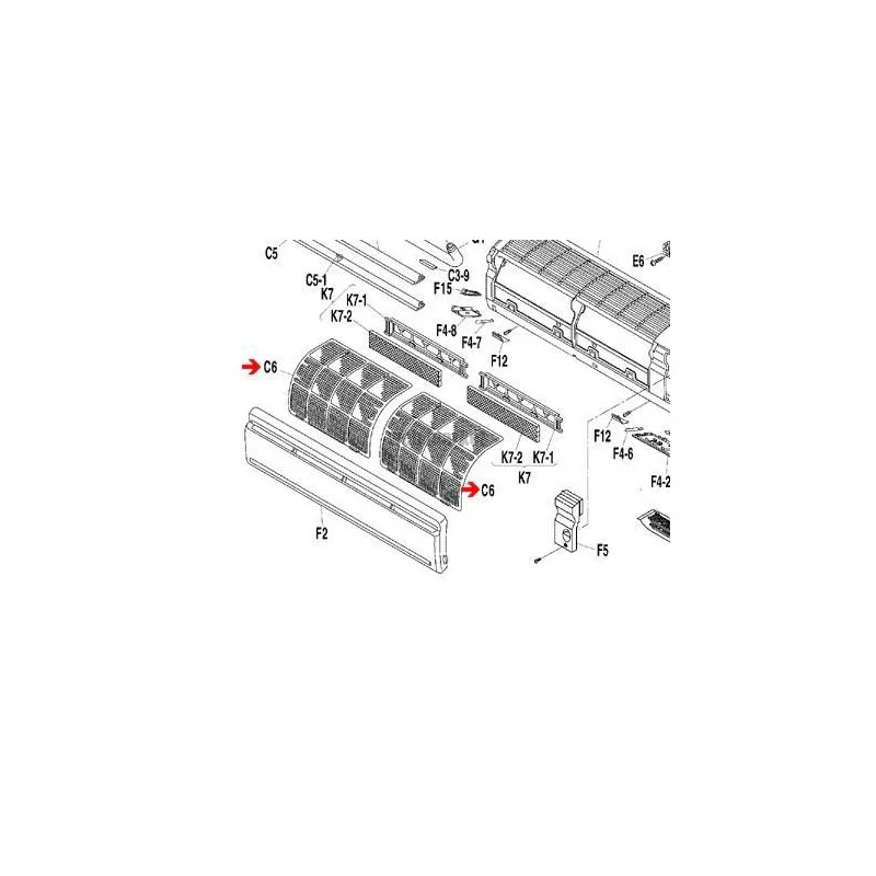 FILTRE A AIR FTKS20-35DV-Daikin